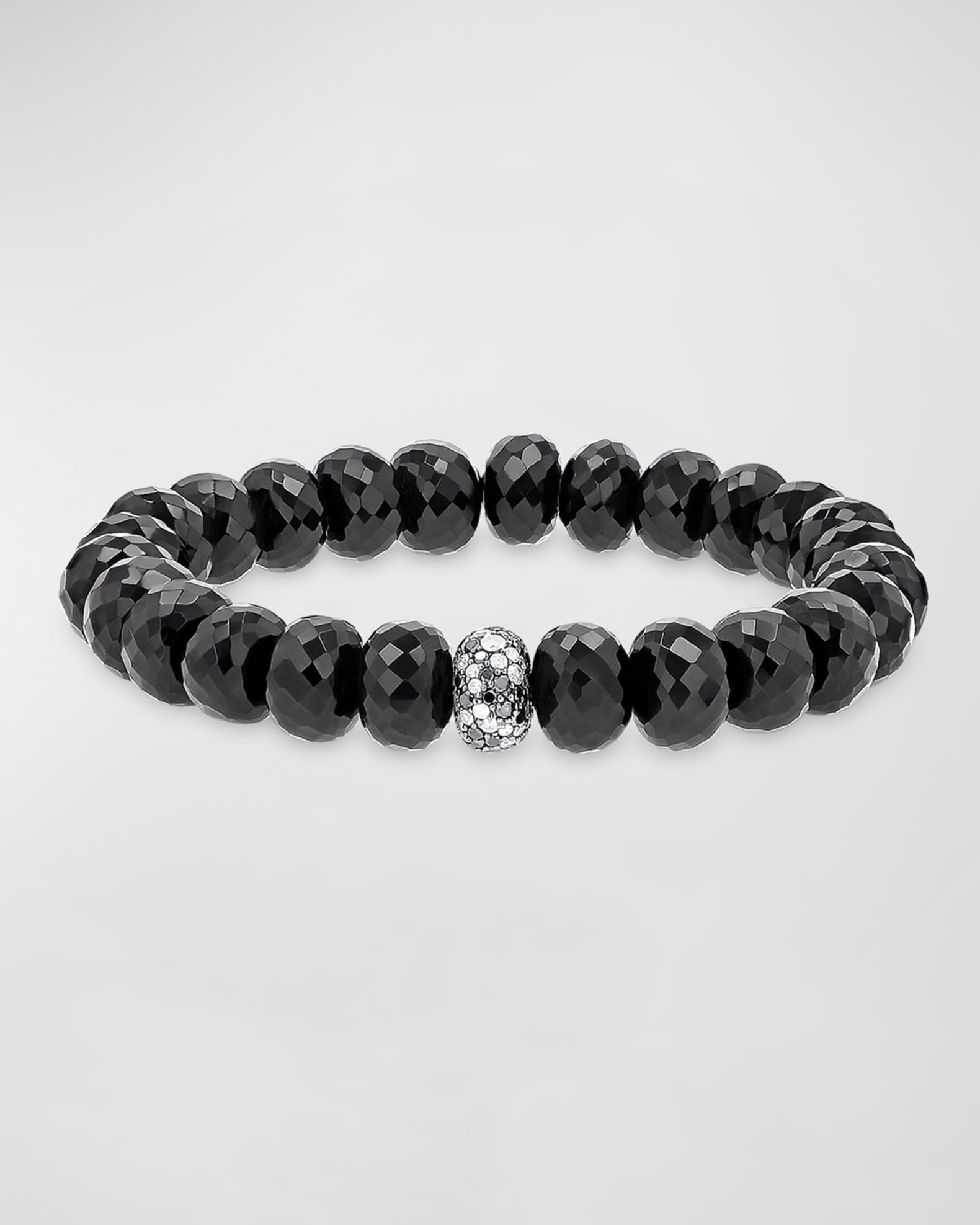 Black and White Cobblestone Diamond and Spinel Bracelet 0