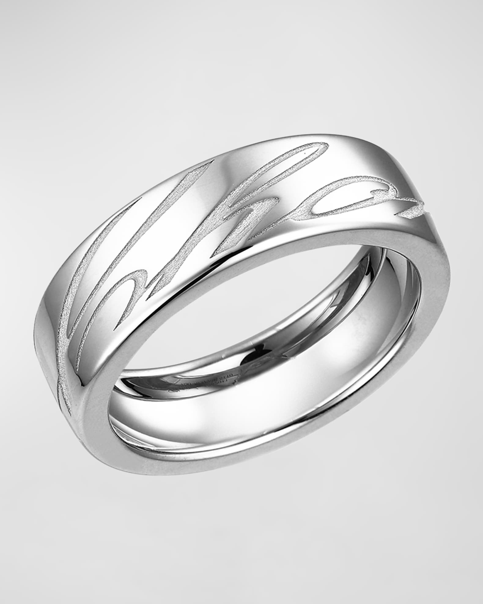 Chopard Chopardissmo 18K White Gold Ring EU 56 US 7.5 Neiman