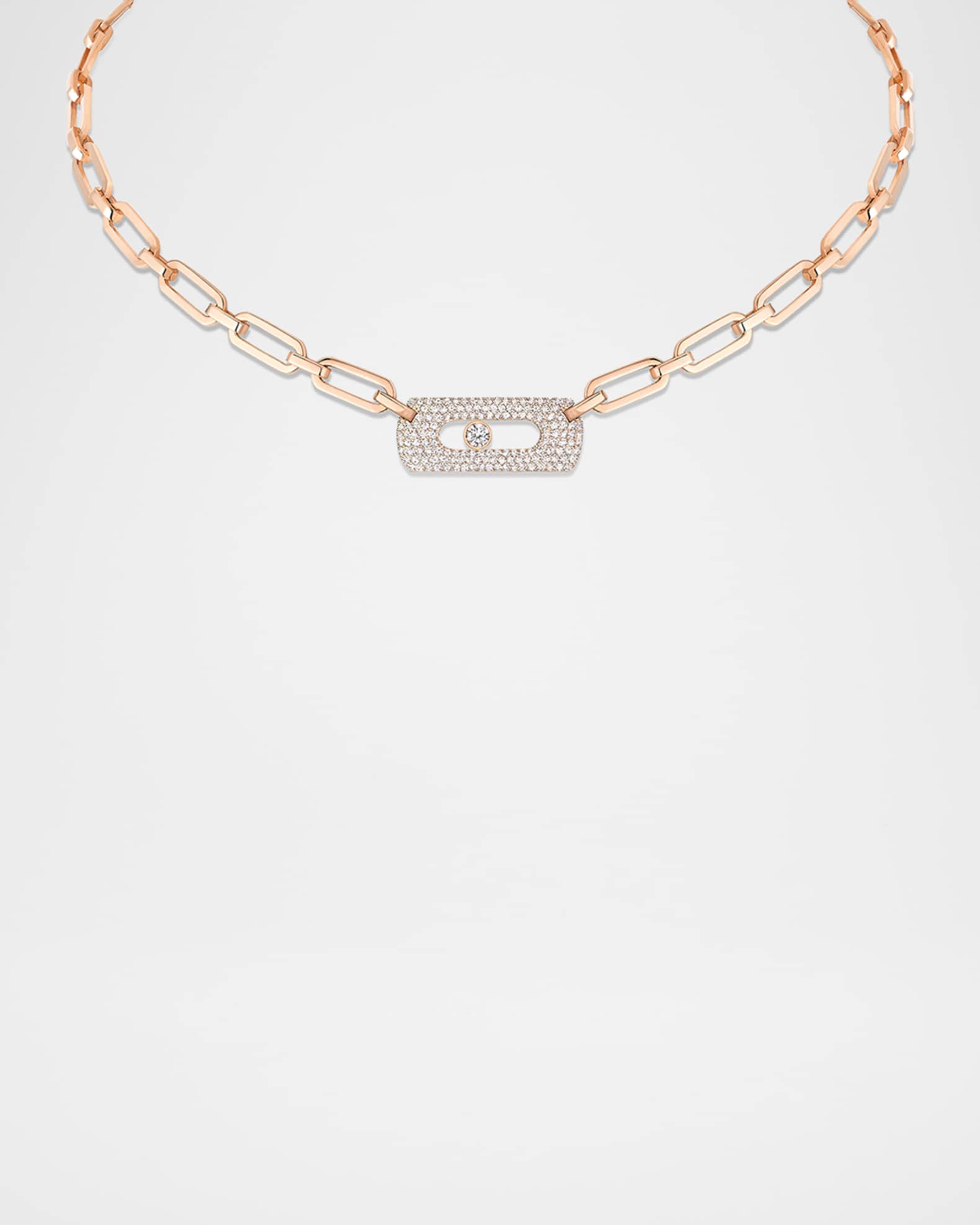 Messika My Move 18K Rose Gold Diamond Necklace