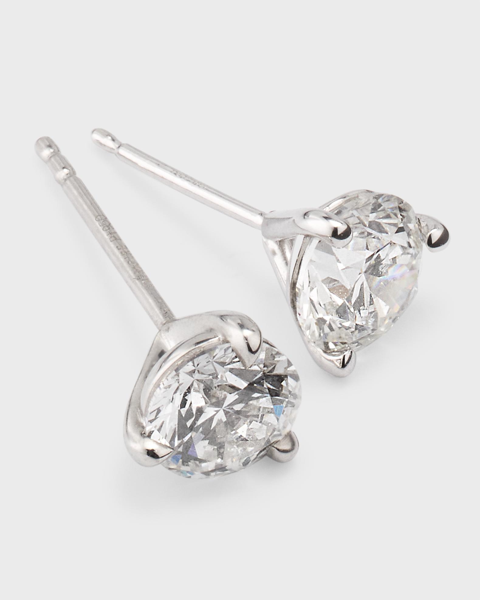 Memoire Platinum Diamond Post Earrings, 1.5tcw. | Neiman Marcus