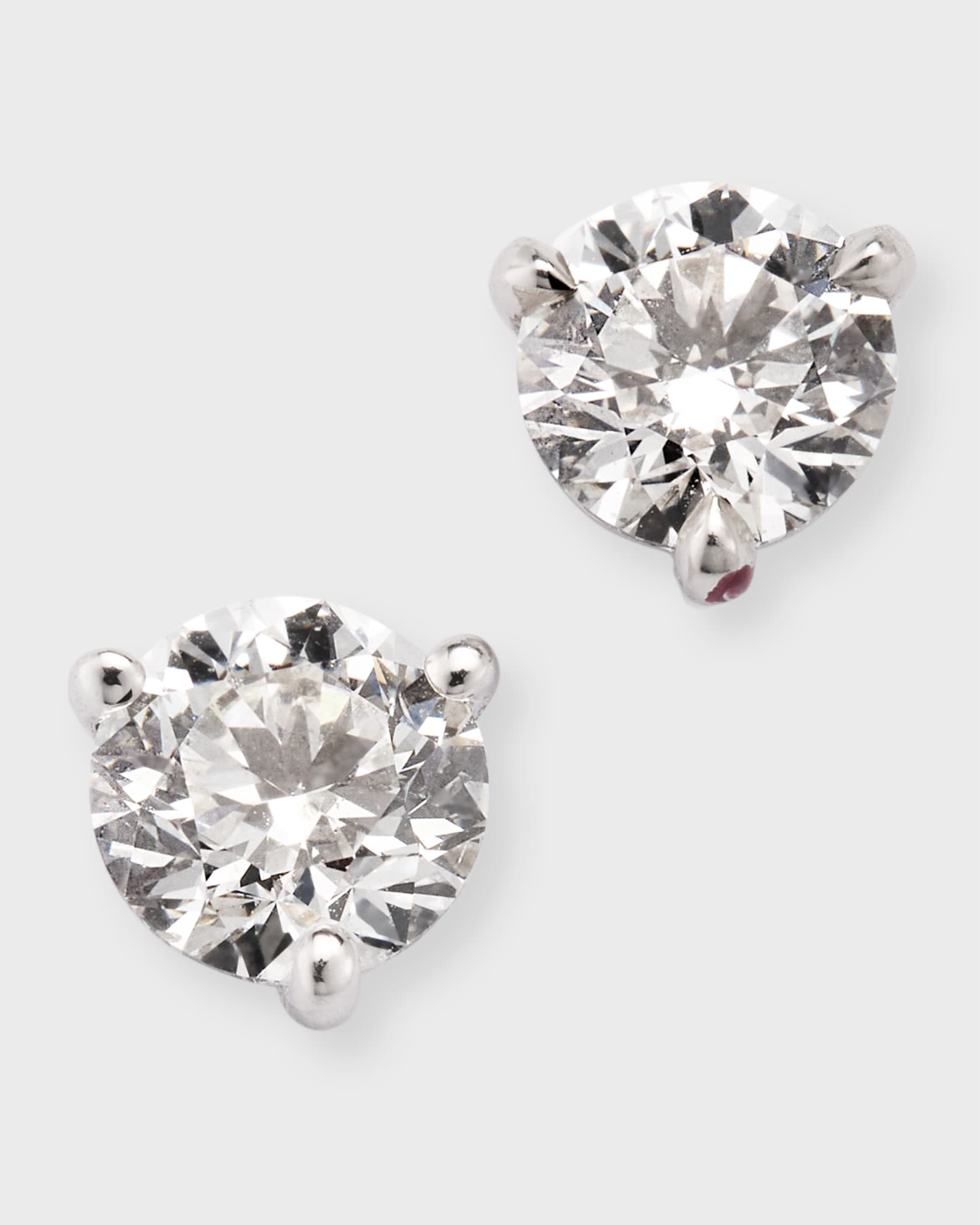 Memoire Platinum Diamond Post Earrings 1.5tcw. Neiman Marcus