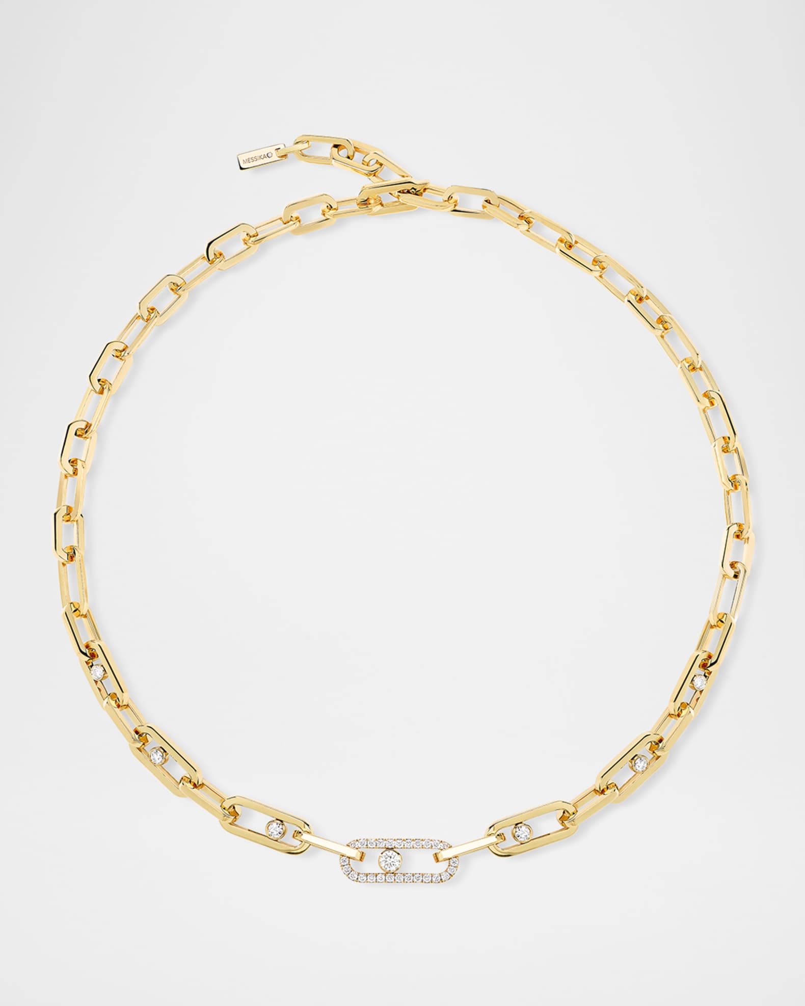 MOVE LINK 18K YELLOW GOLD DIAMOND NECKLACE 0