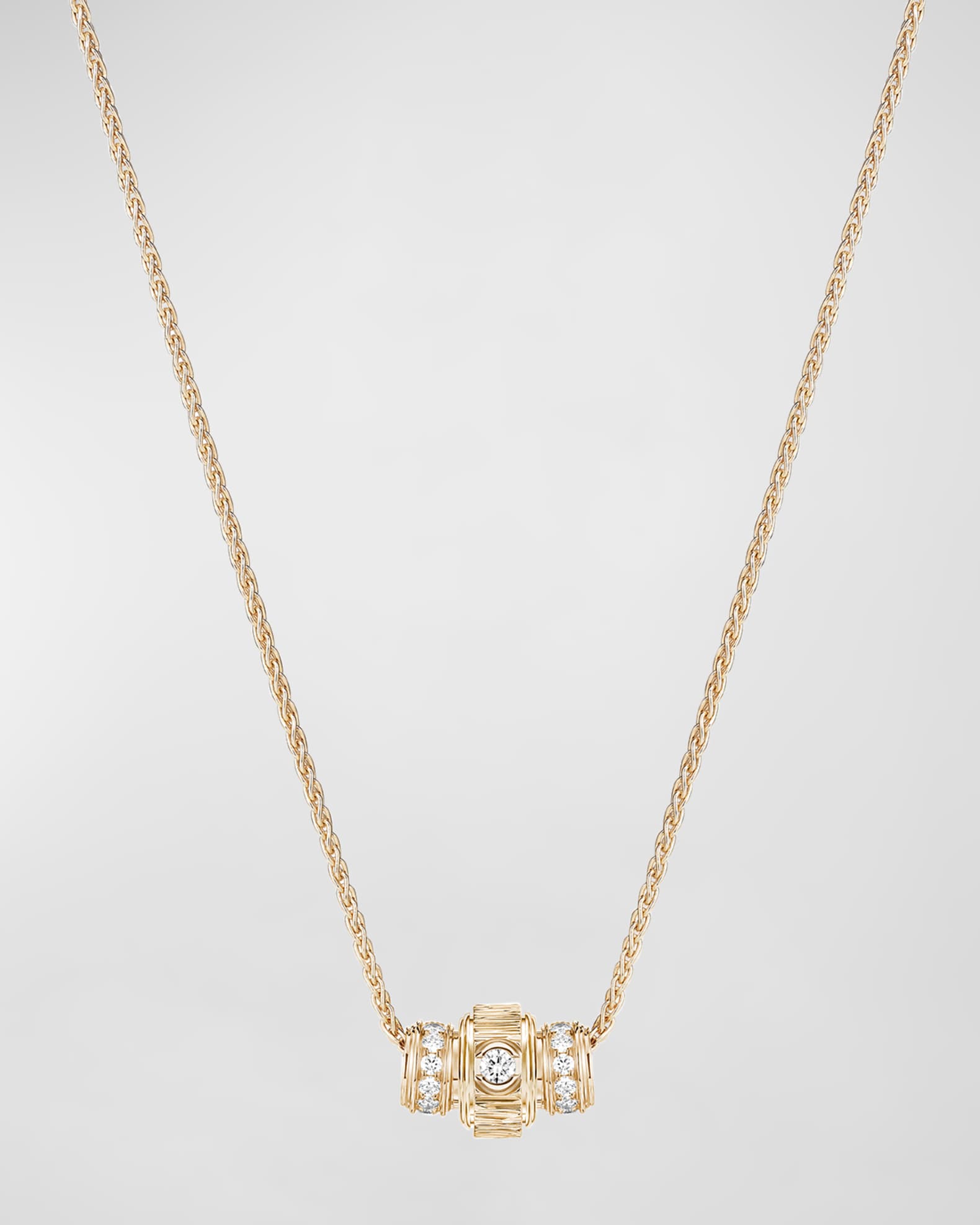 Possession Decor Palace 18K Rose Gold Pendant Diamond Necklace 0