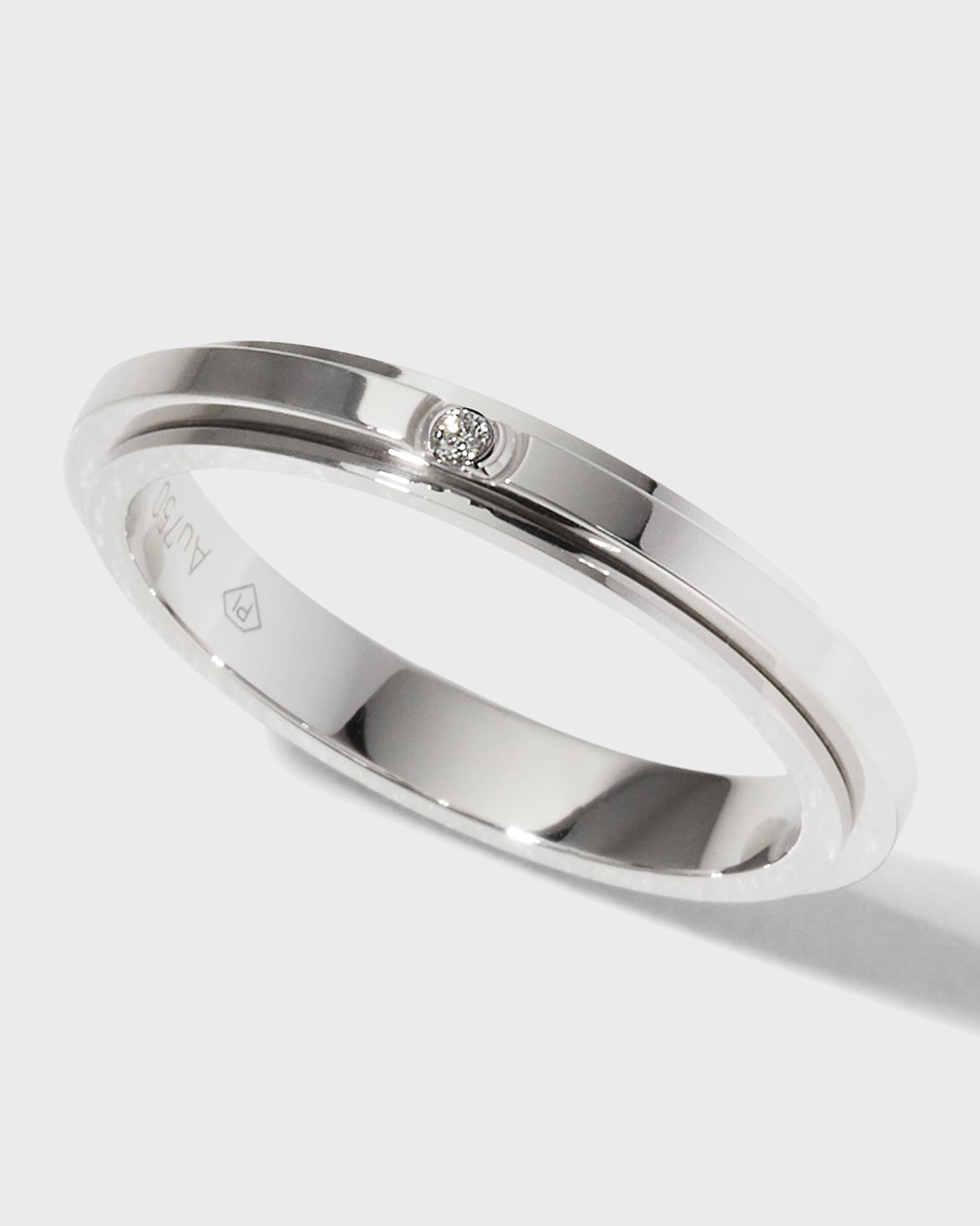 PIAGET Possession 18K White Gold 1-Diamond Ring | Neiman Marcus