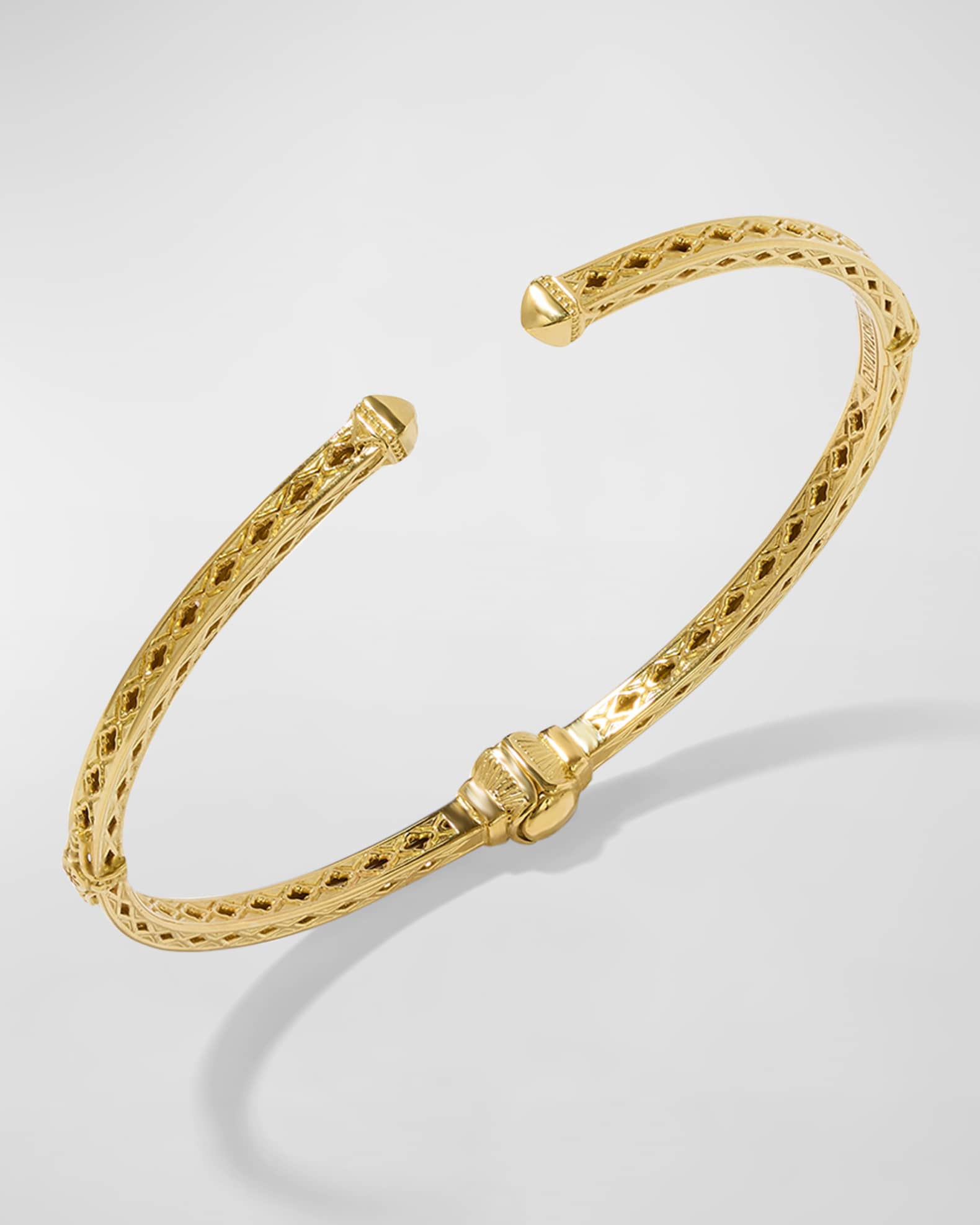 18K Yellow Gold Sphinx Cuff Bracelet 1
