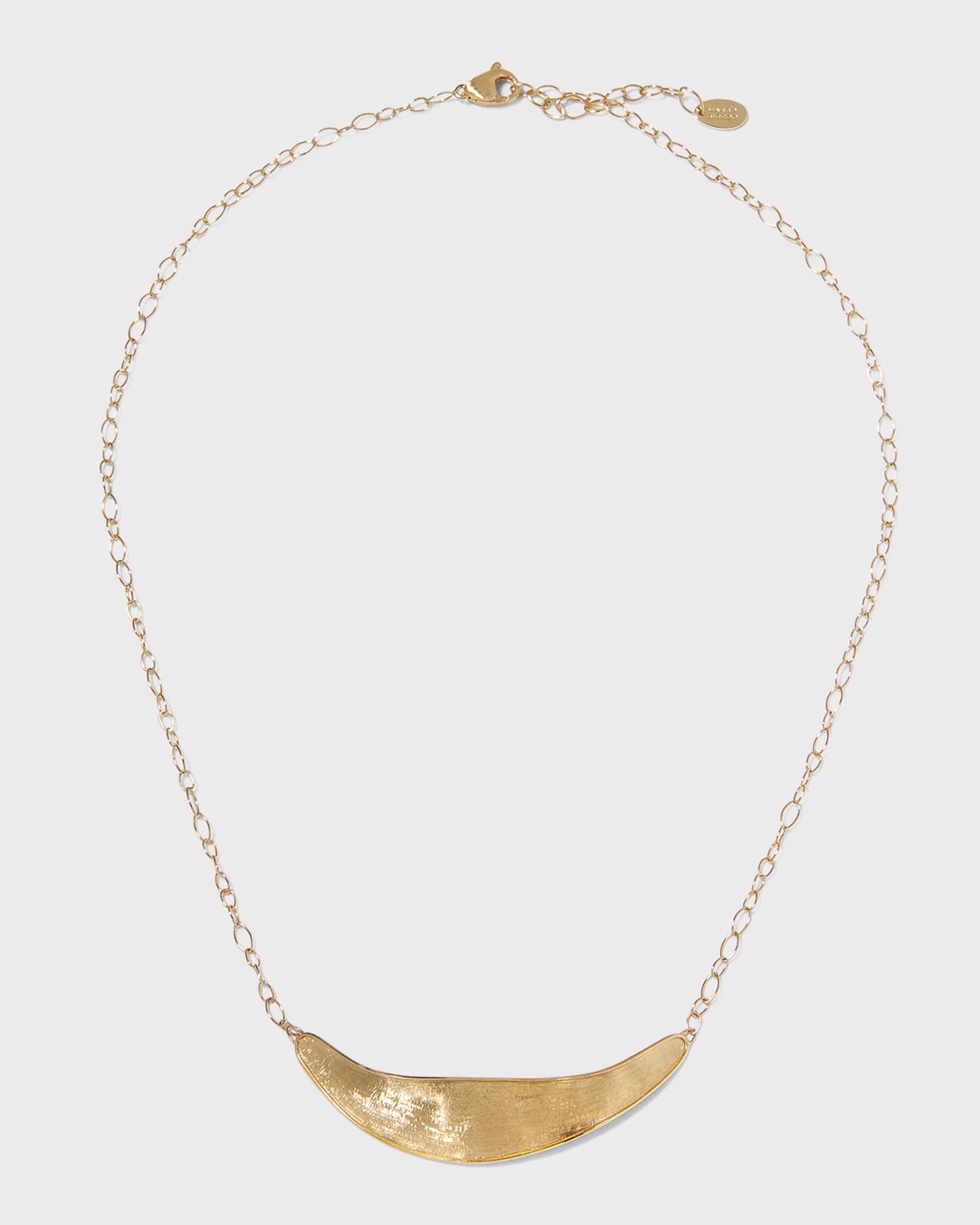 18K Lunaria Yellow Gold Half Collar Necklace 0