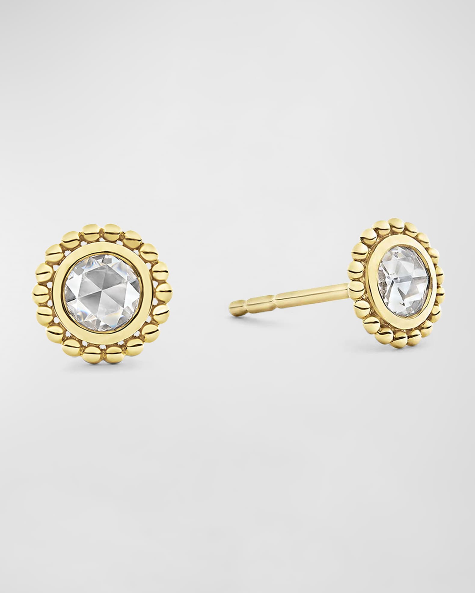 LAGOS 18k Covet Diamond 4mm Rose-Cut Stud Earrings
