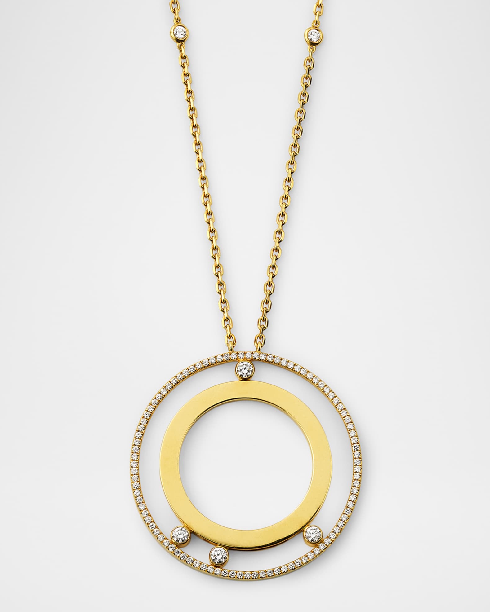 Messika Move Romane 18K Yellow Gold Diamond Necklace