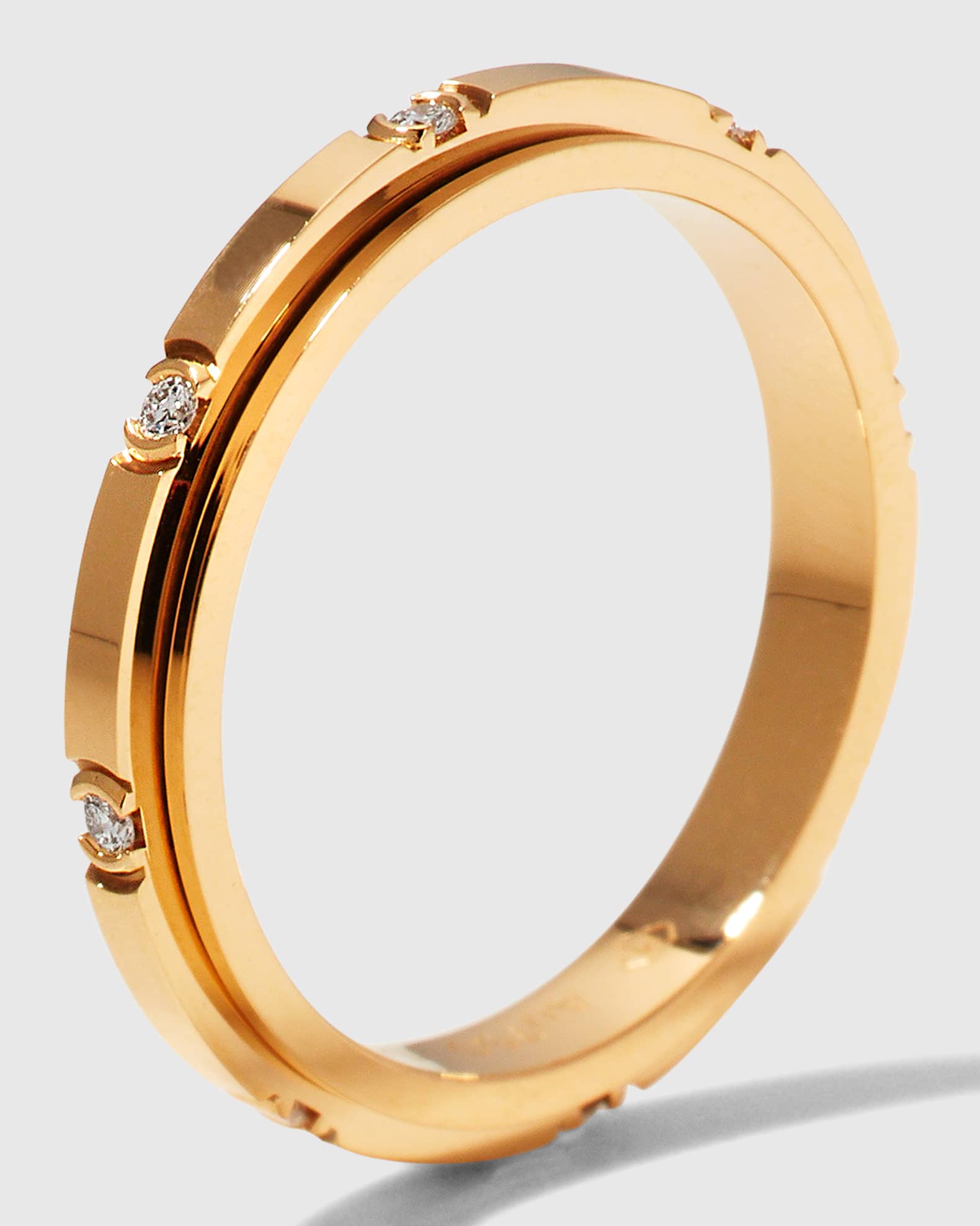 PIAGET Possession 18K Rose Gold 8-Diamond Ring, EU 51 US