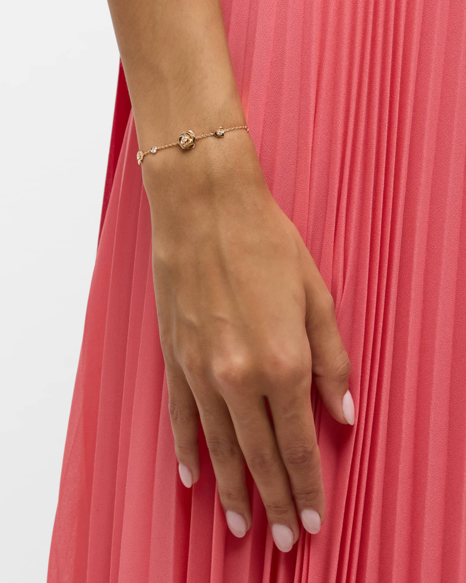 Rose 18K Rose Gold Bracelet with Diamonds 1