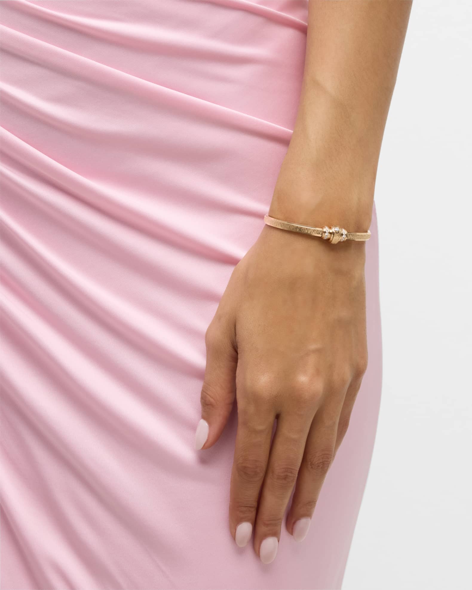Possession Decor Palace 18K Rose Gold Bangle with Diamonds  1