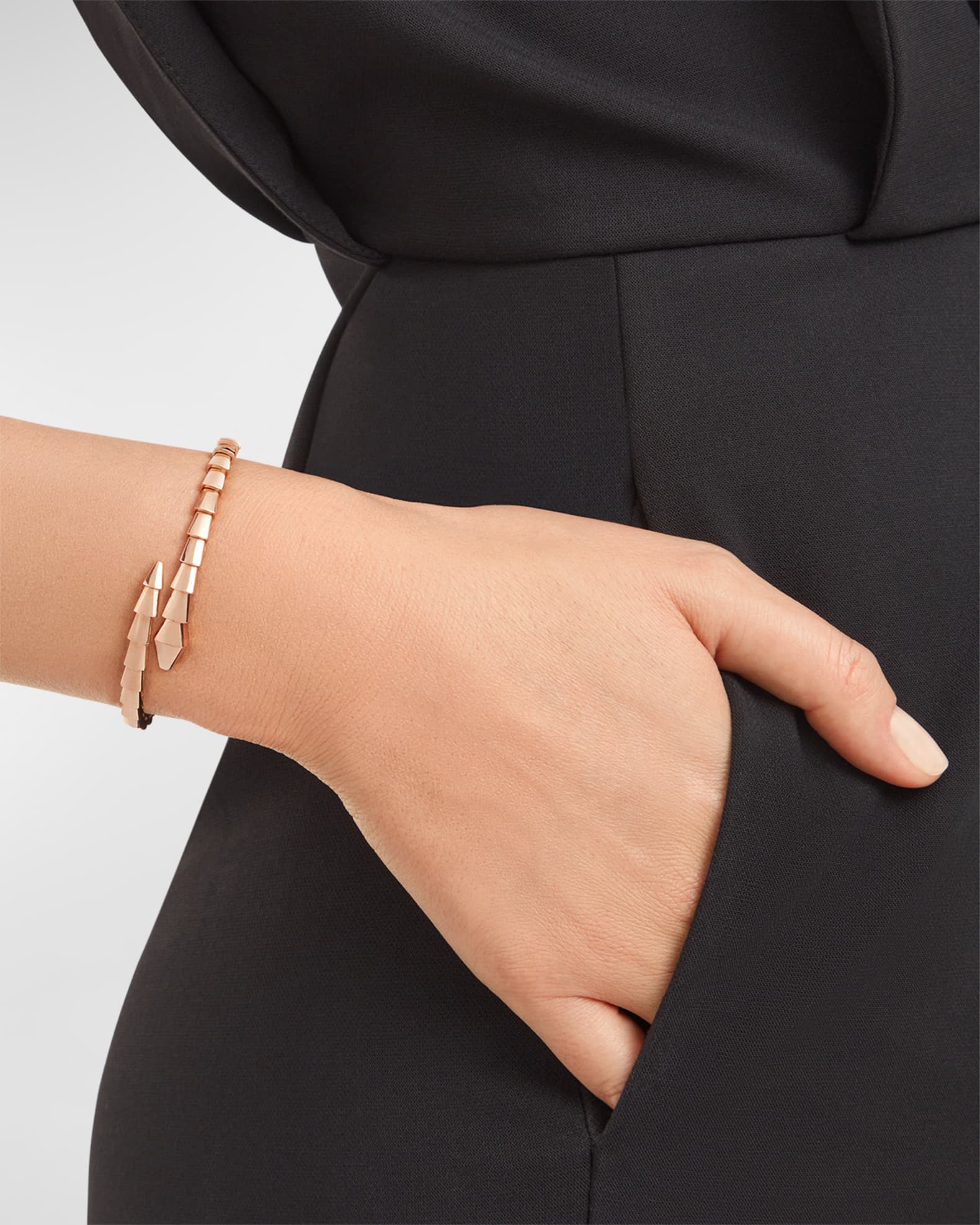 BVLGARI Serpenti Viper 18K Rose Gold Bracelet Neiman Marcus