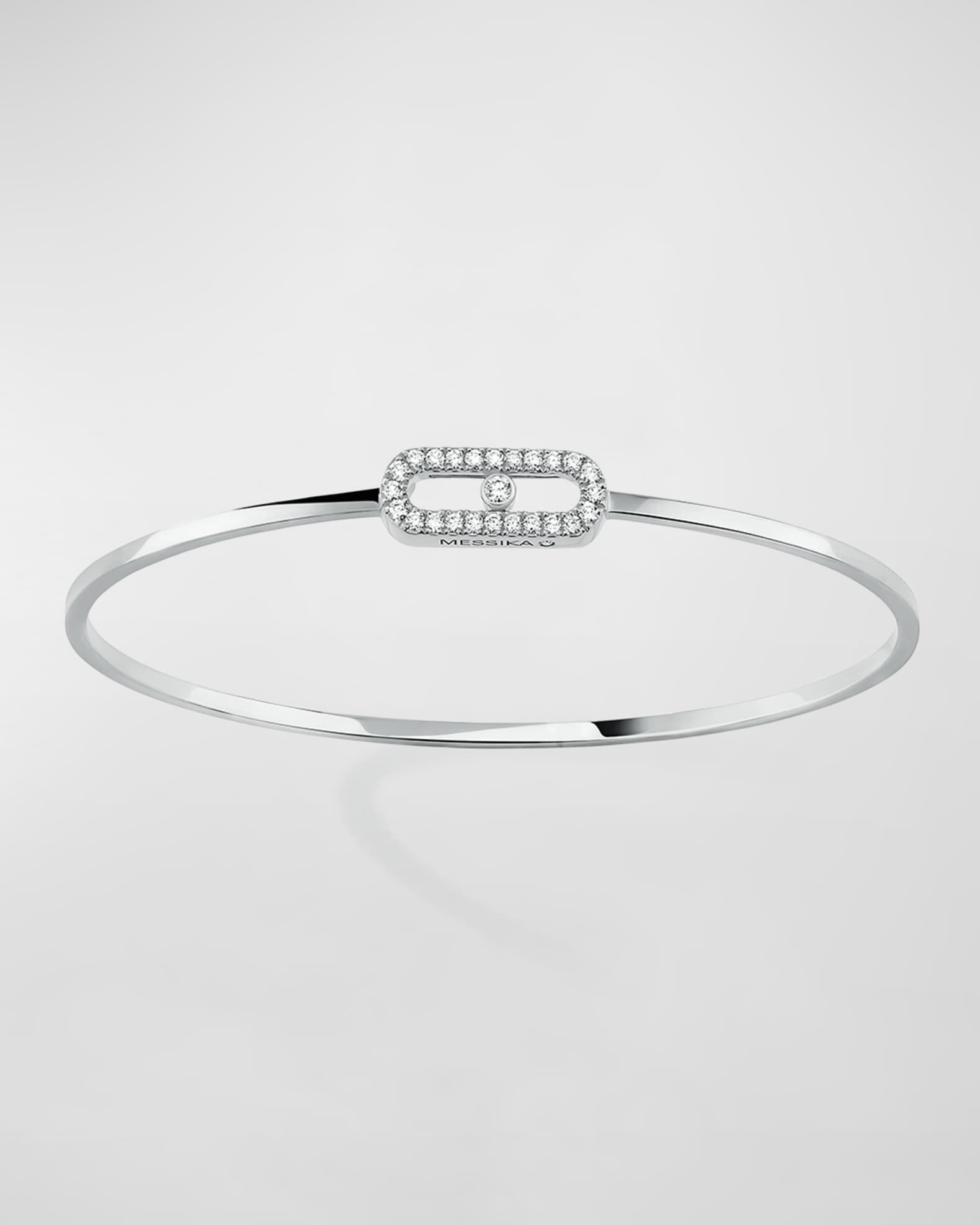 MOVE UNO 18K WHITE GOLD FLEX DIAMOND BRACELET 0