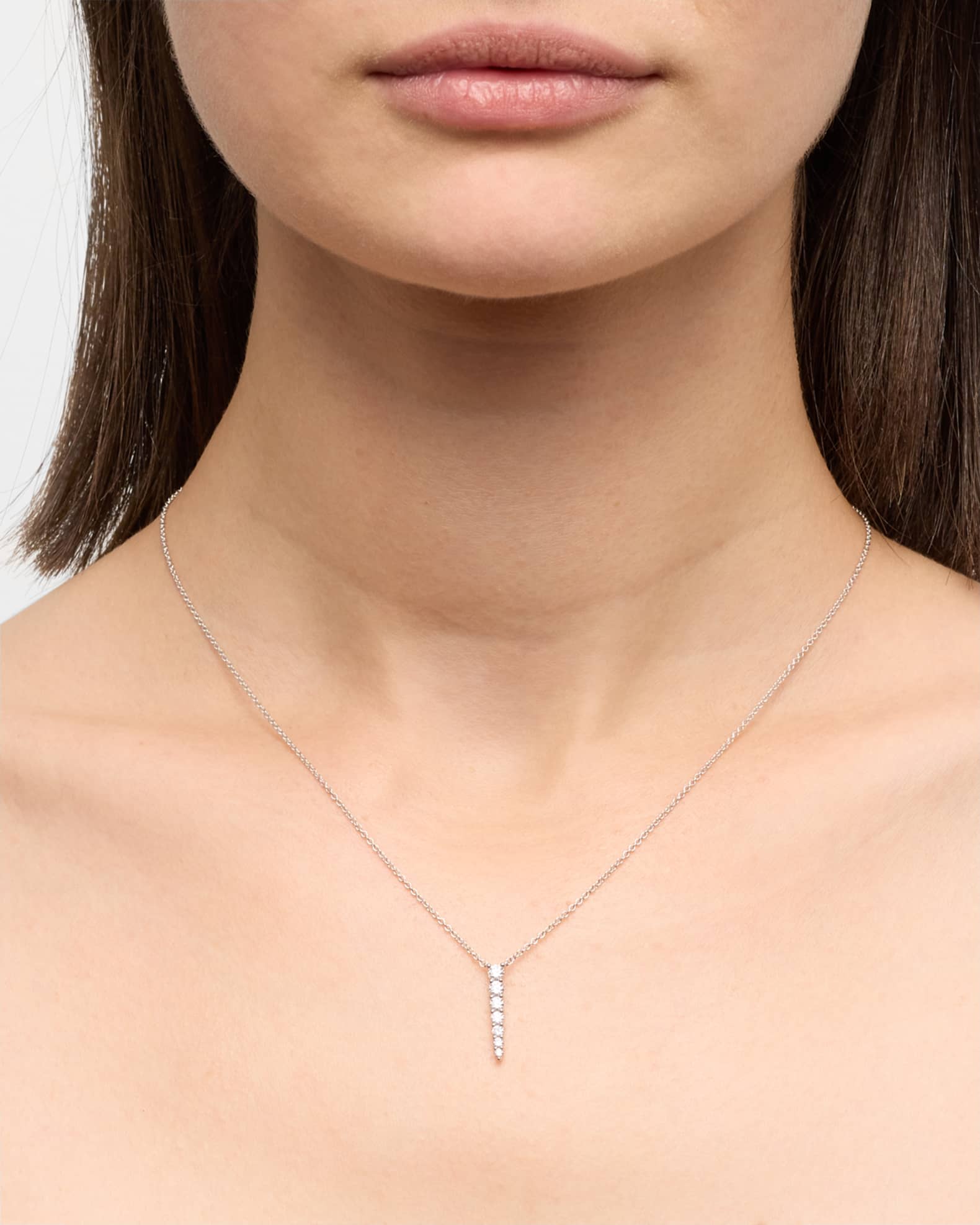 18KWG Identity Diamond Pendant, 0.45tcw 1