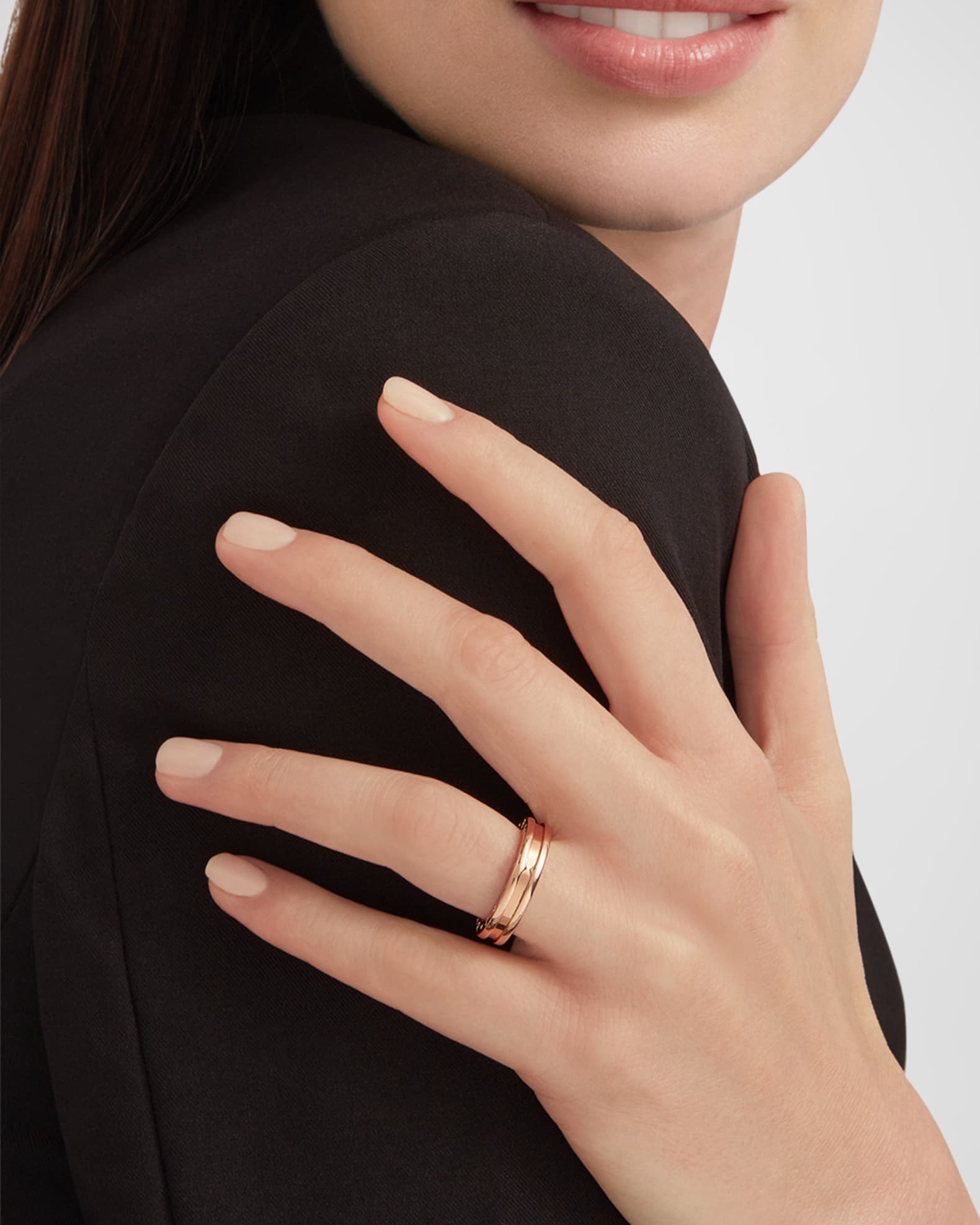 B.Zero1 Rose Gold 1-Band Ring, Size 62 1