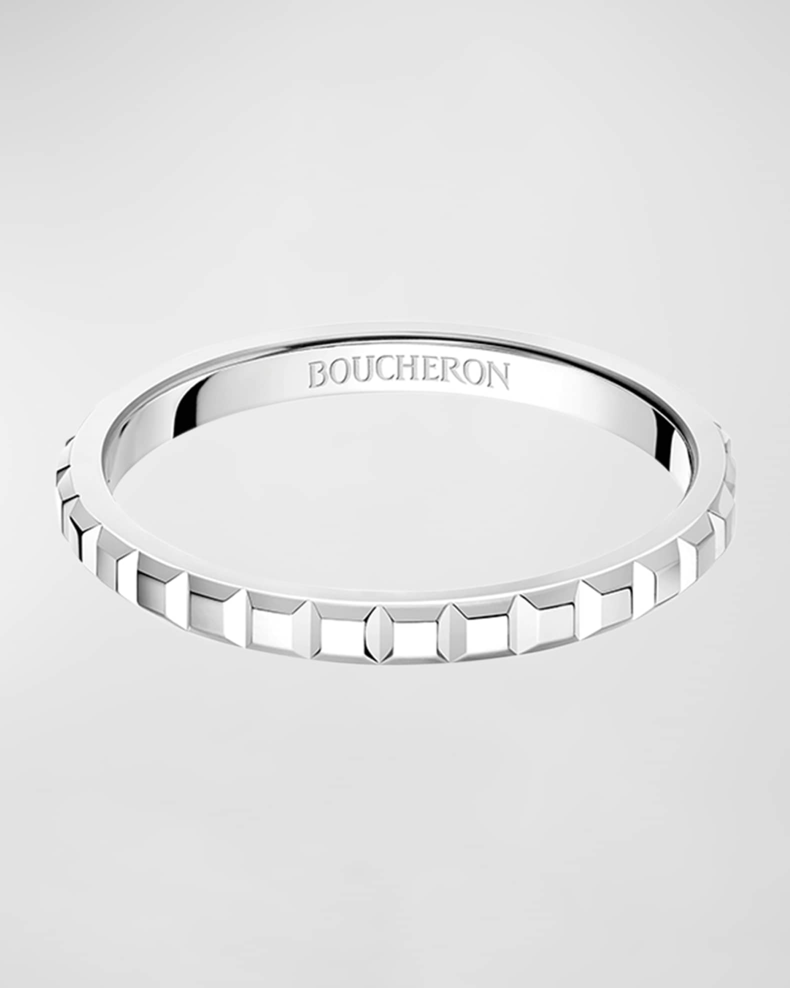 Quatre Clou de Paris Wedding Band in 18K White Gold 0