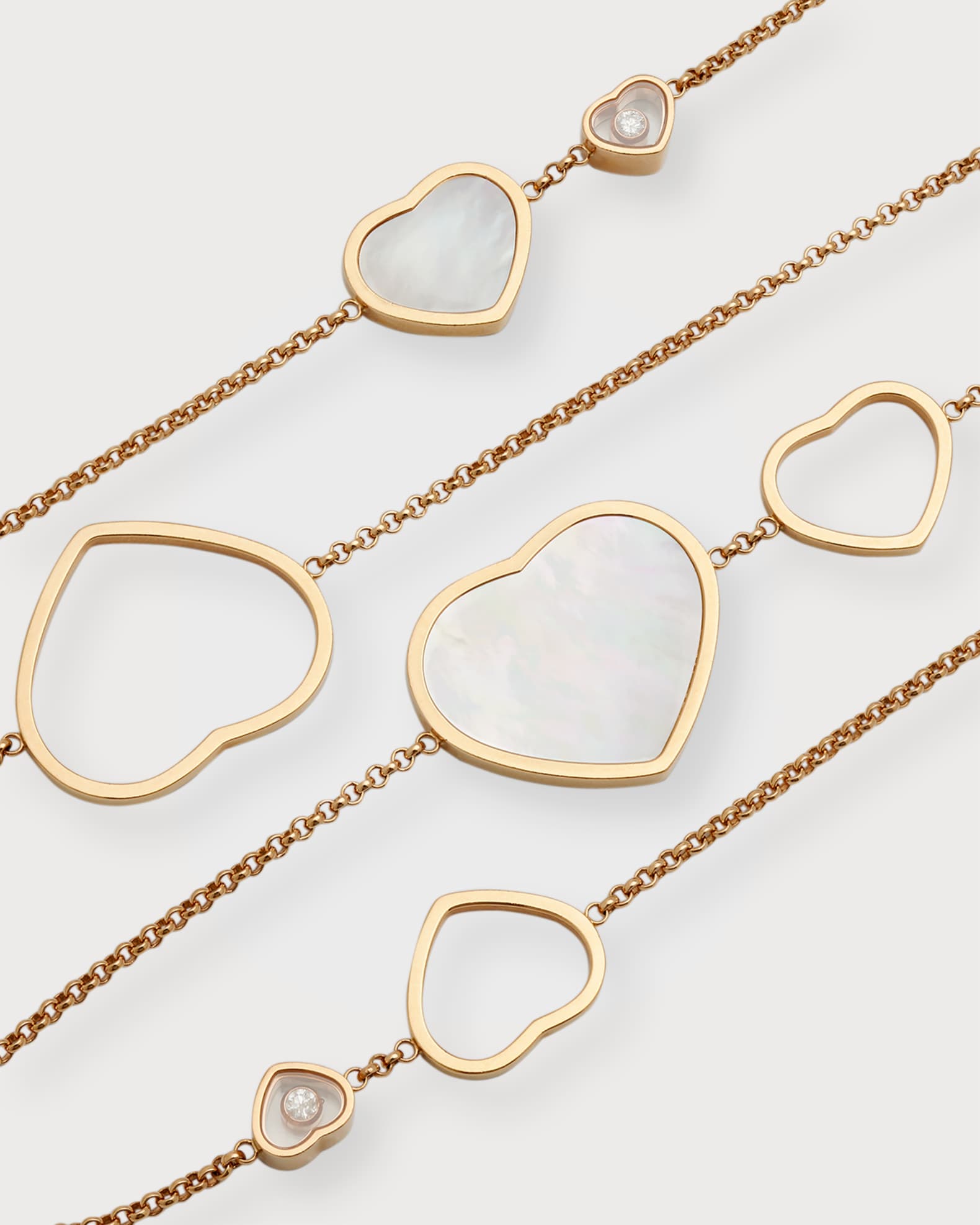 Chopard Happy Hearts 18K Rose Gold Mother-of-Pearl Station Chopard Happy Hearts 18K Rose Gold Mother-of-Pearl Station
