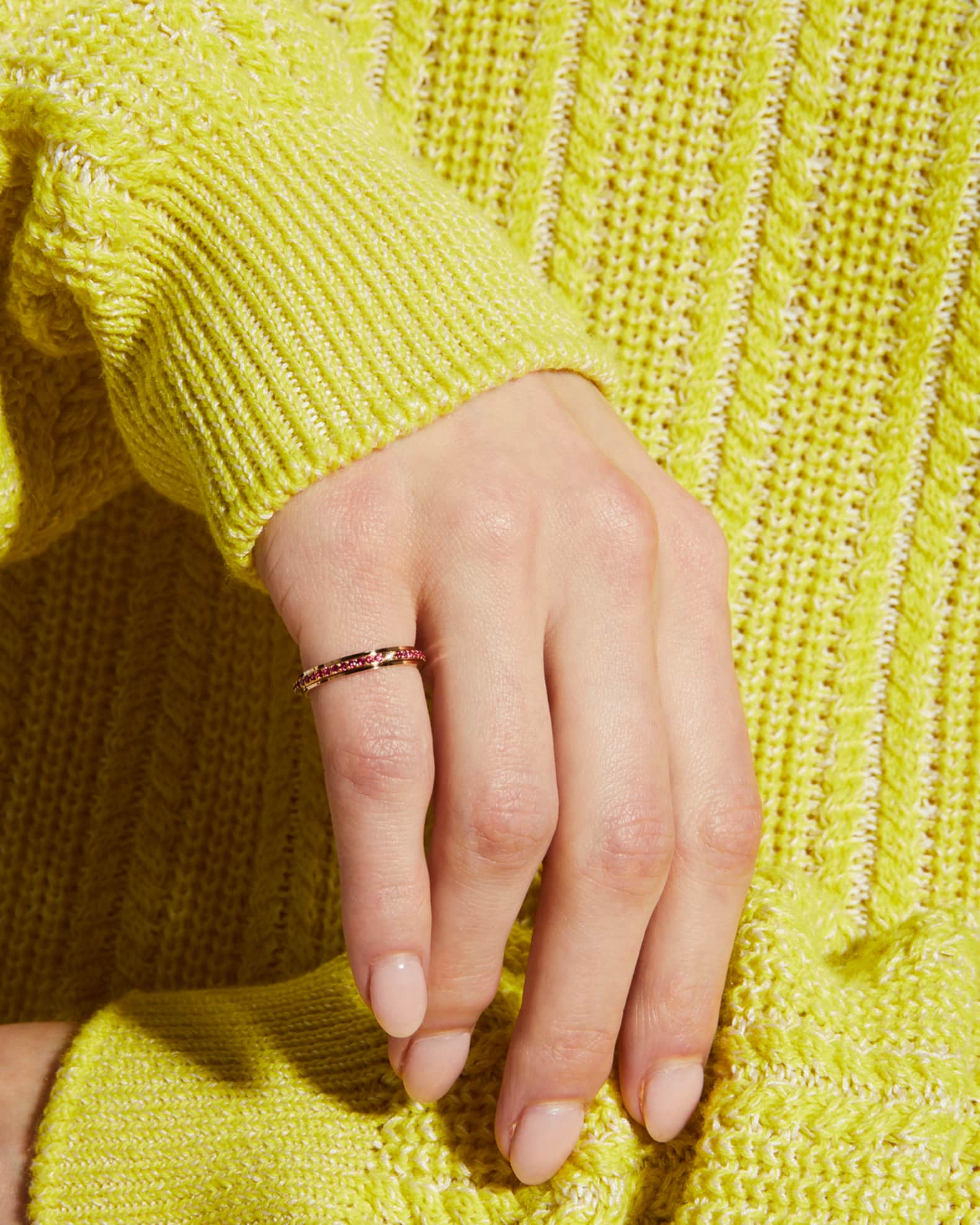 Possession 18K Rose Gold Ruby Band Ring 1