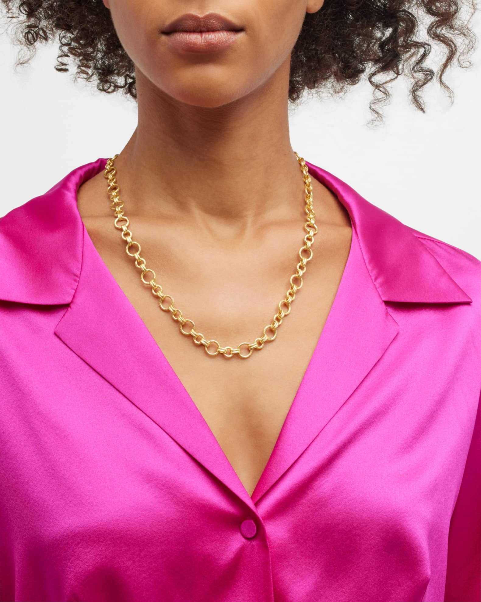 19K Yellow Gold 'Bellariva' Necklace with Toggle, 21"L 1