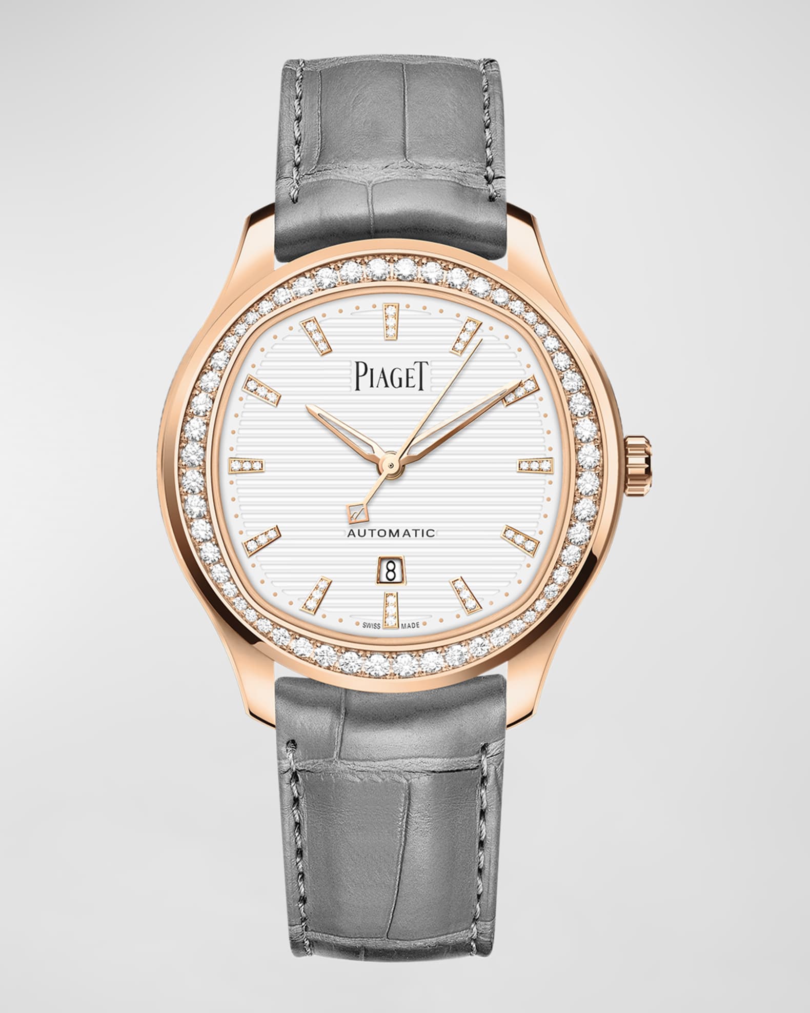 Polo 36mm 18K Rose Gold Diamond Auto Watch 0