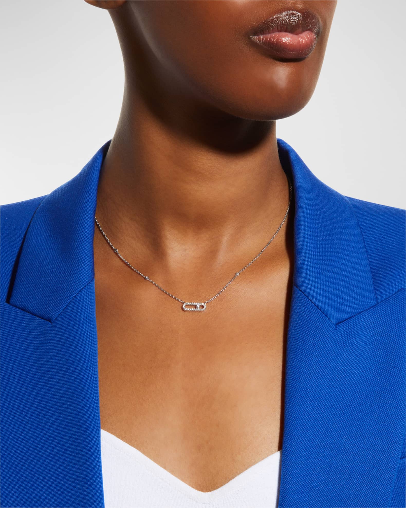 MOVE UNO PAVE DIAMOND NECKLACE 1