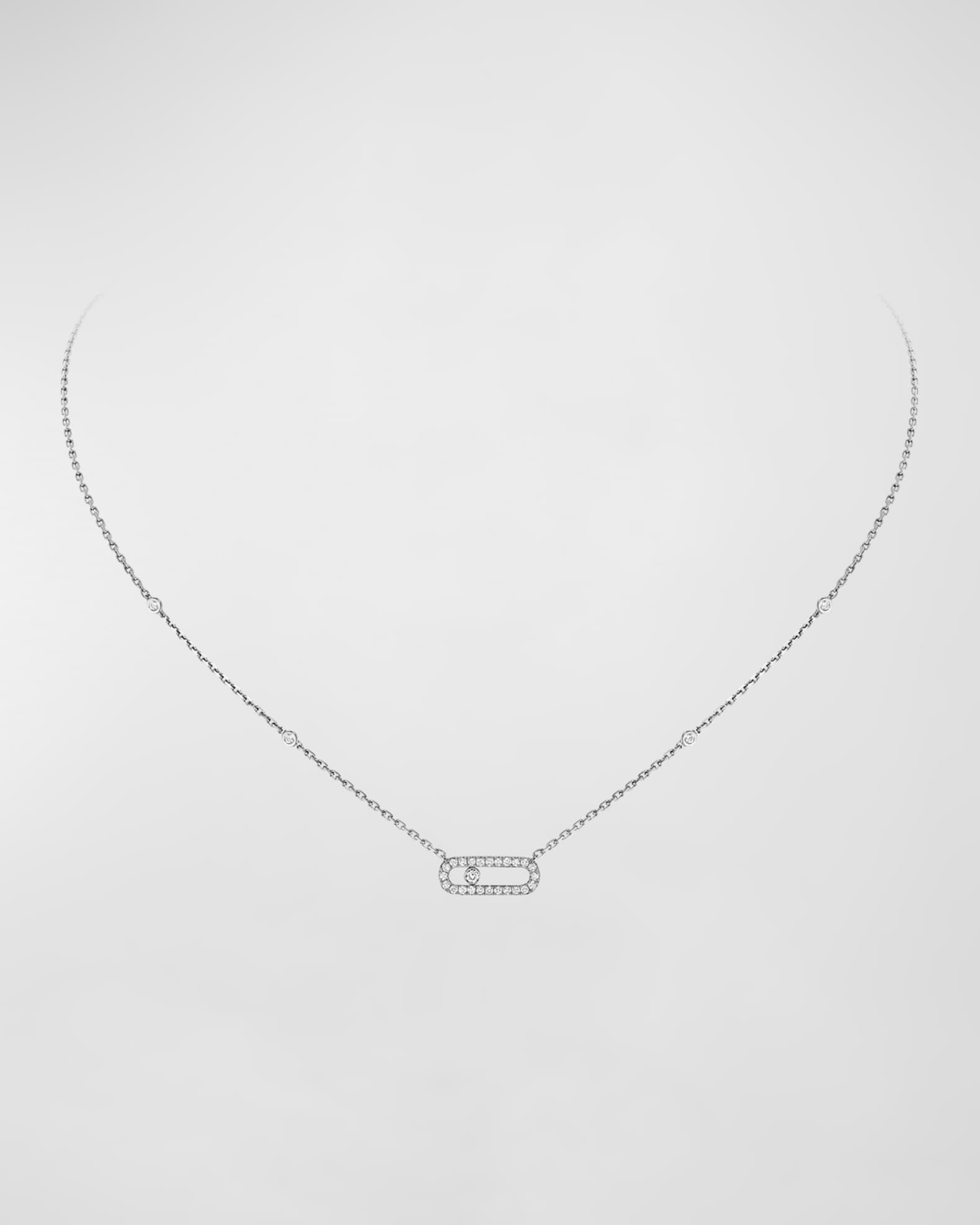 MOVE UNO PAVE DIAMOND NECKLACE 0