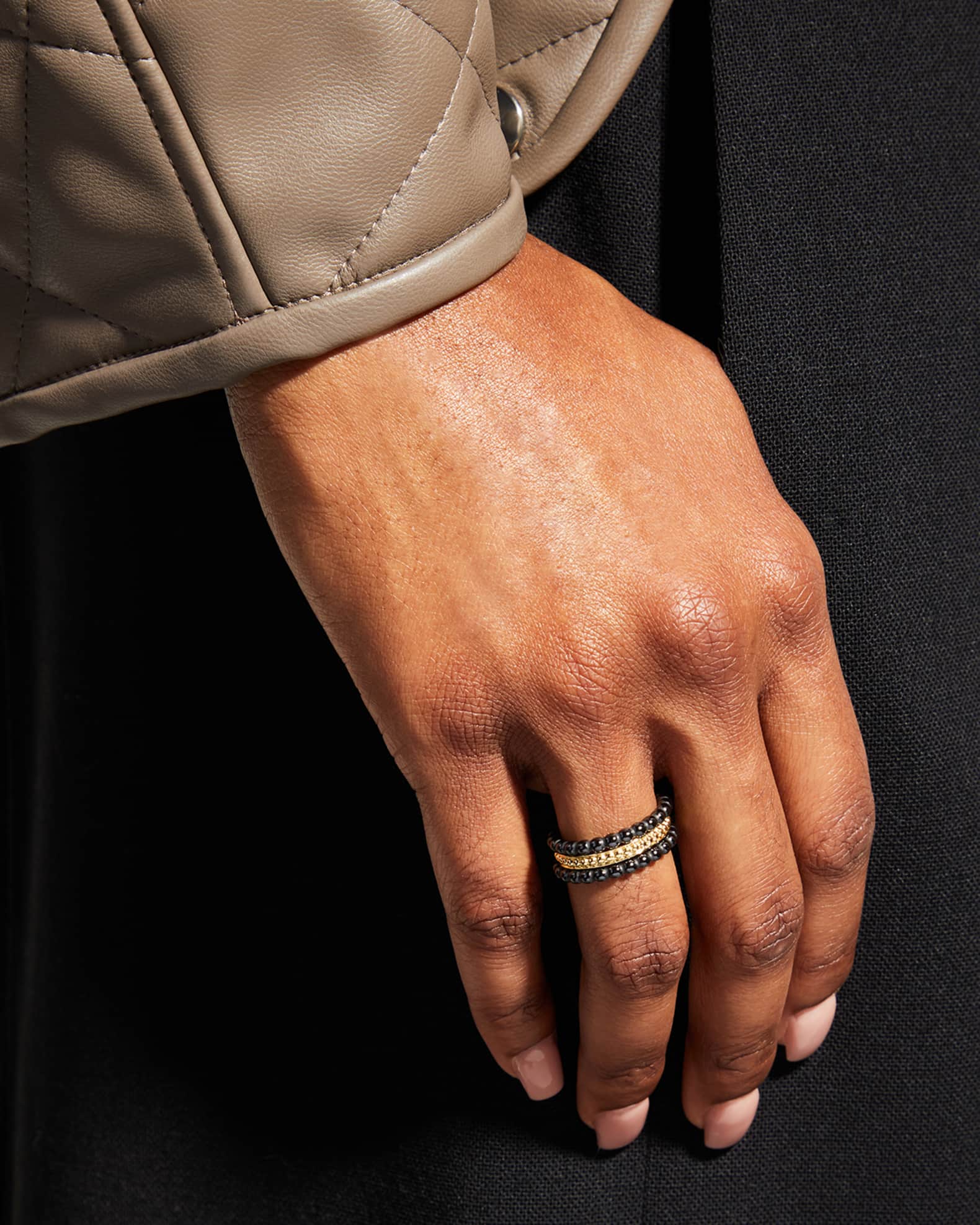 Lagos black caviar ring on sale