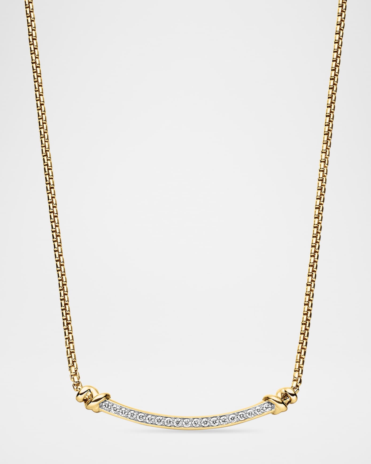 Petite Helena Wrap Diamond Station Necklace in 18k Gold 0
