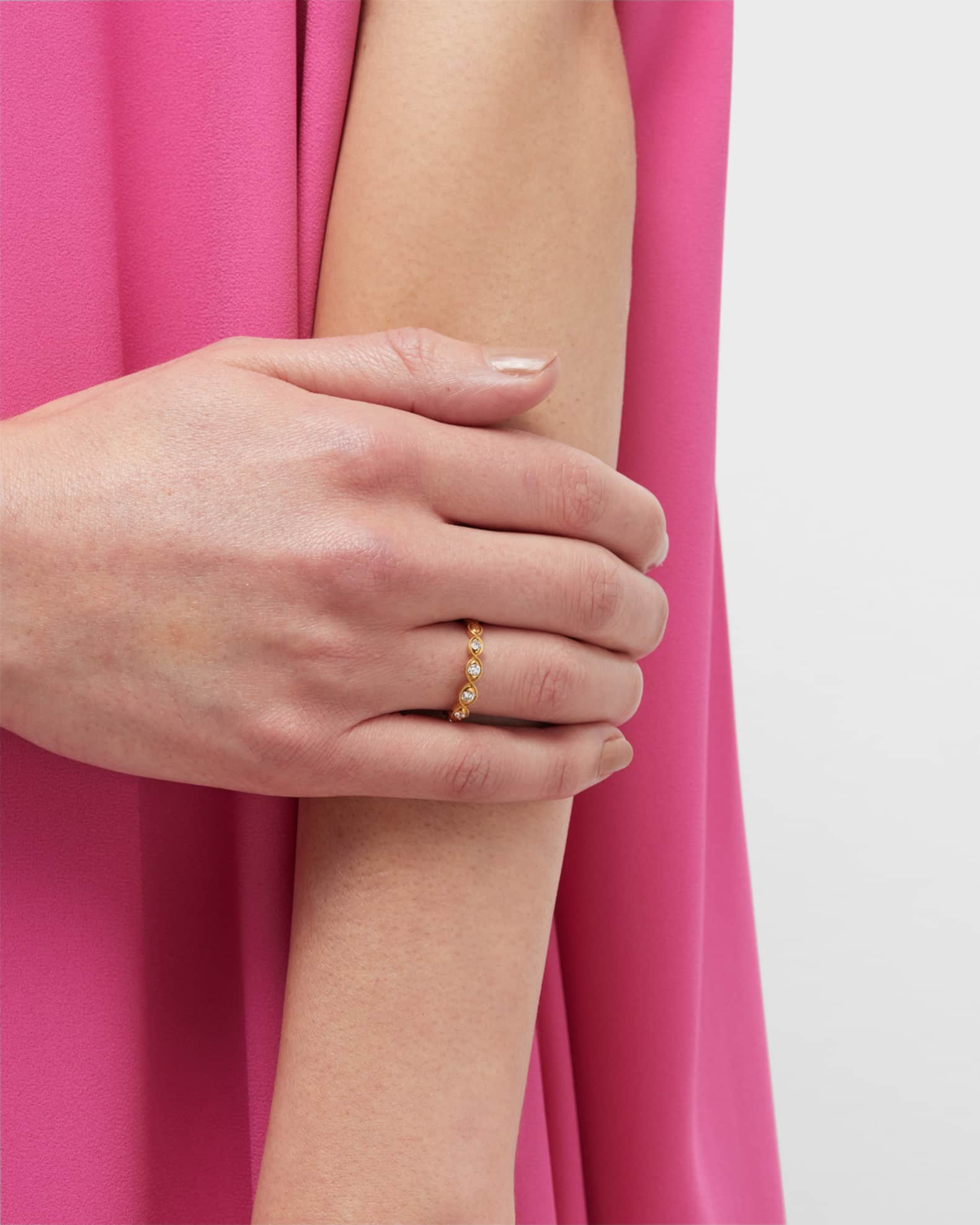 Memoire Stackables 18k Rose Gold Diamond Marquise Ring, Size 6.5, 0 ...