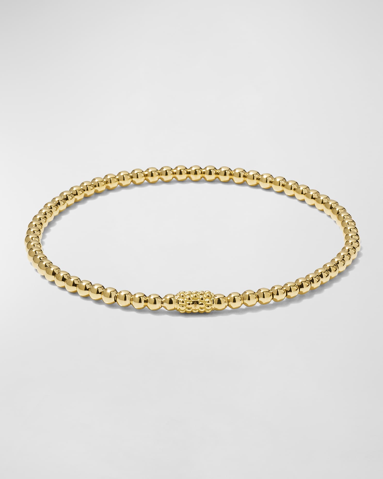 LAGOS 18K Gold Signature Caviar Beaded Bracelet Neiman Marcus