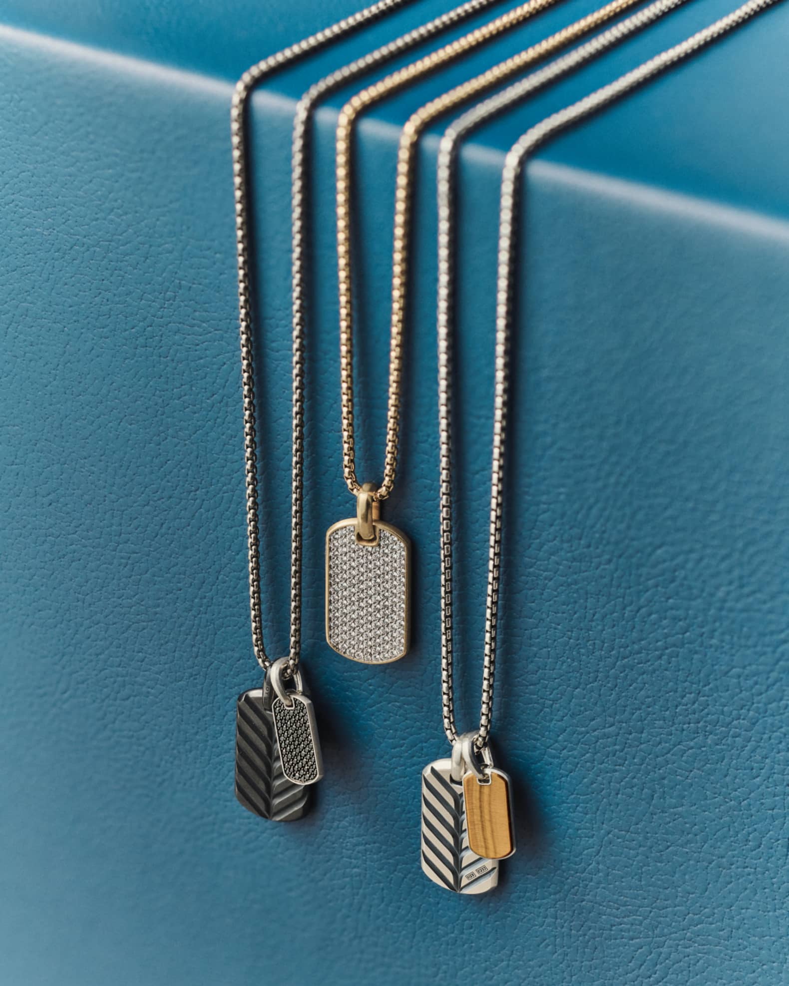 David Yurman Box Chain Necklace in 18K Gold, 2.7mm | Neiman Marcus