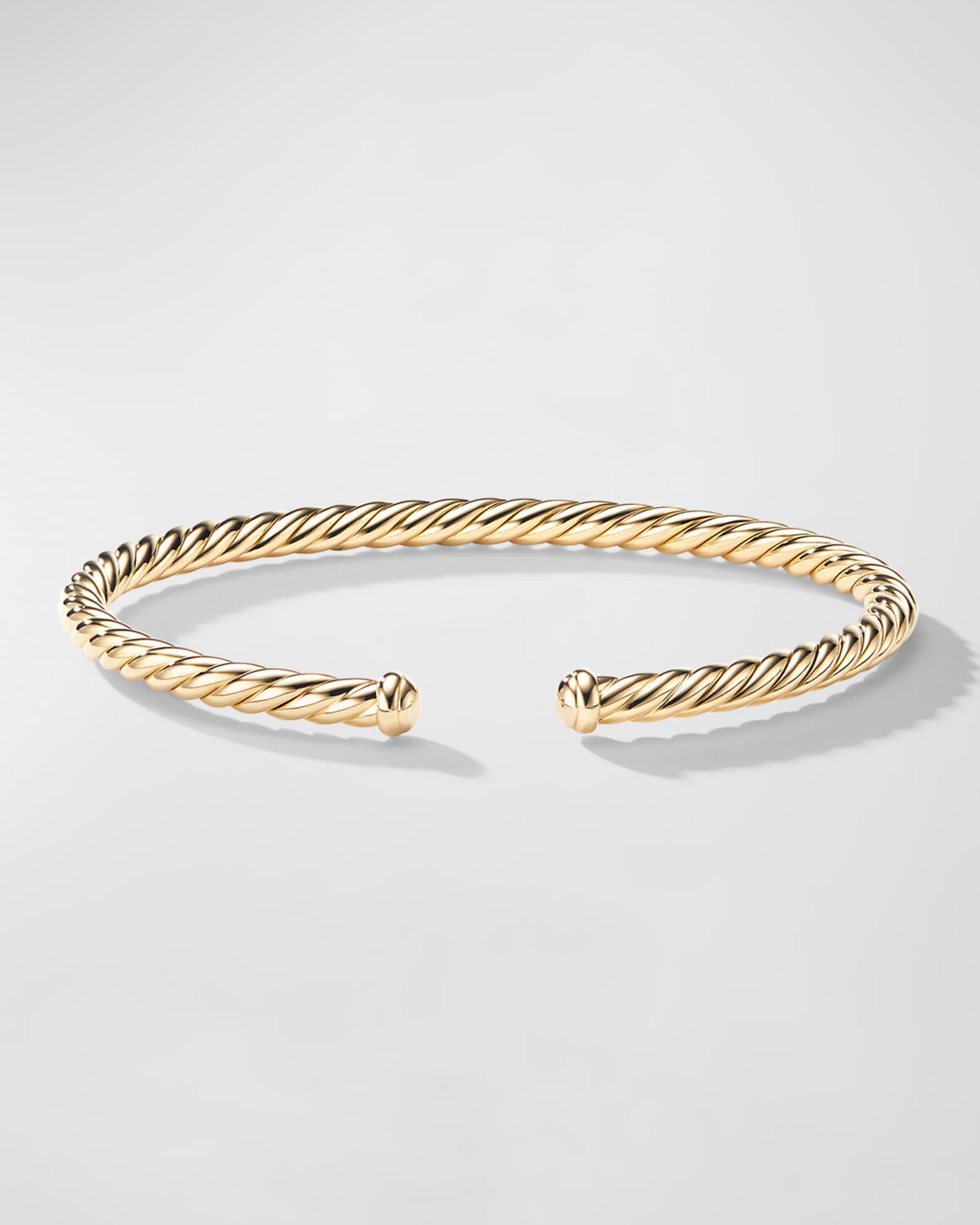 4mm Cable Flex Bracelet in 18K Gold 0