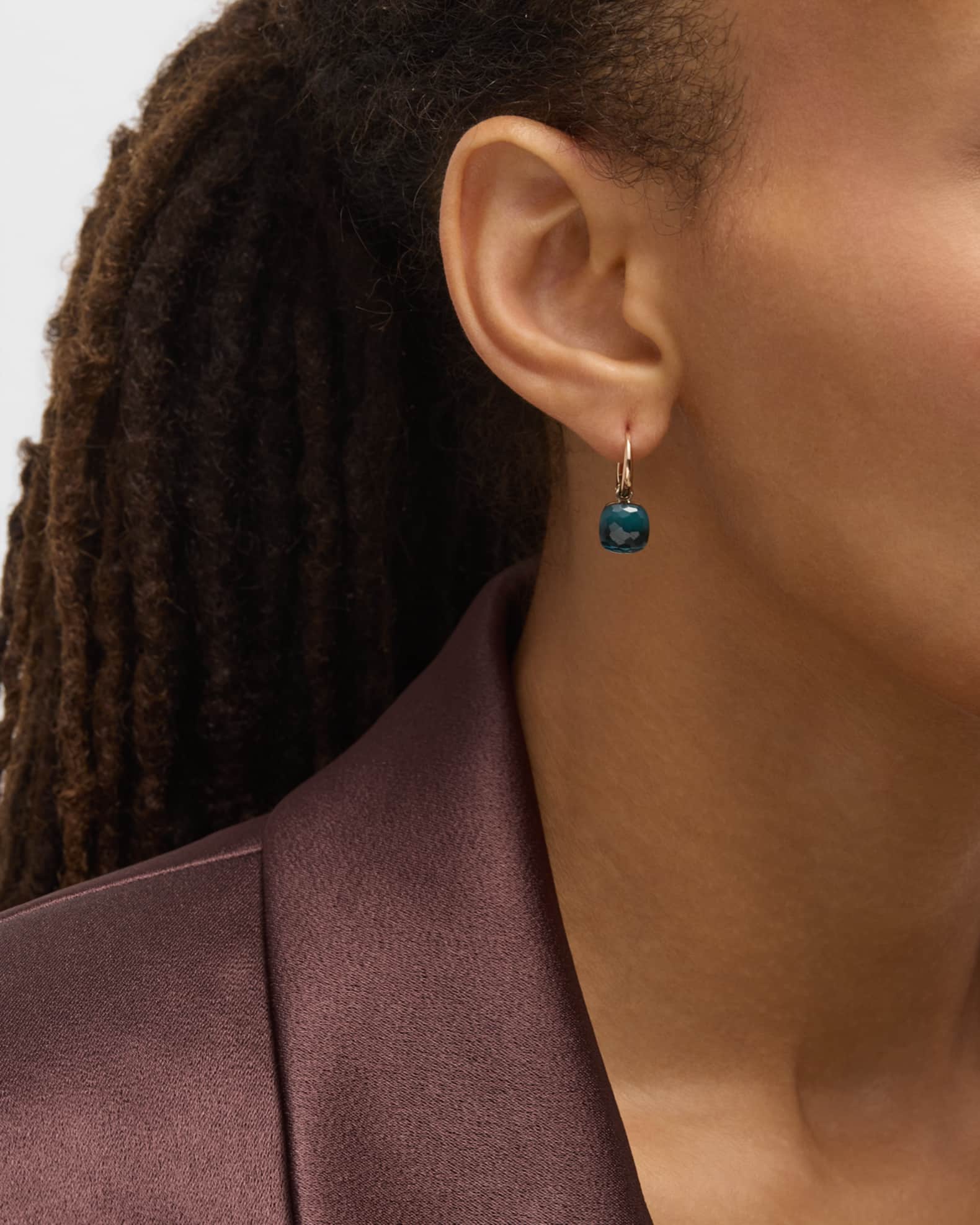 Nudo 18K Rose Gold Petit Drop Earrings 1