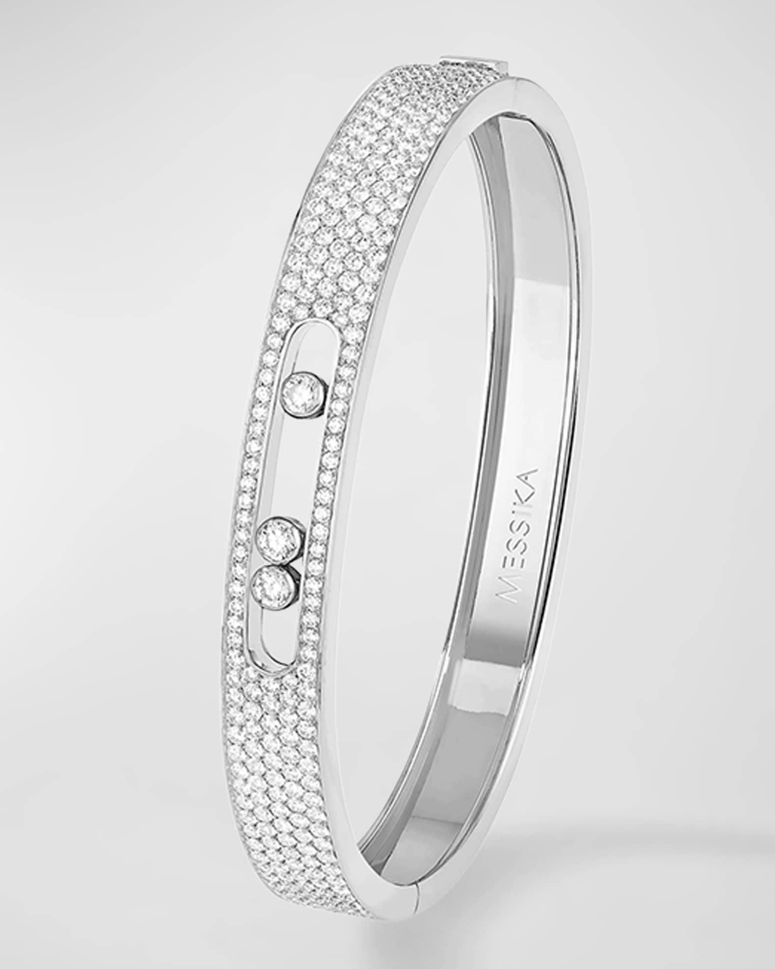 Messika 18K White Gold Move Diamond Bangle