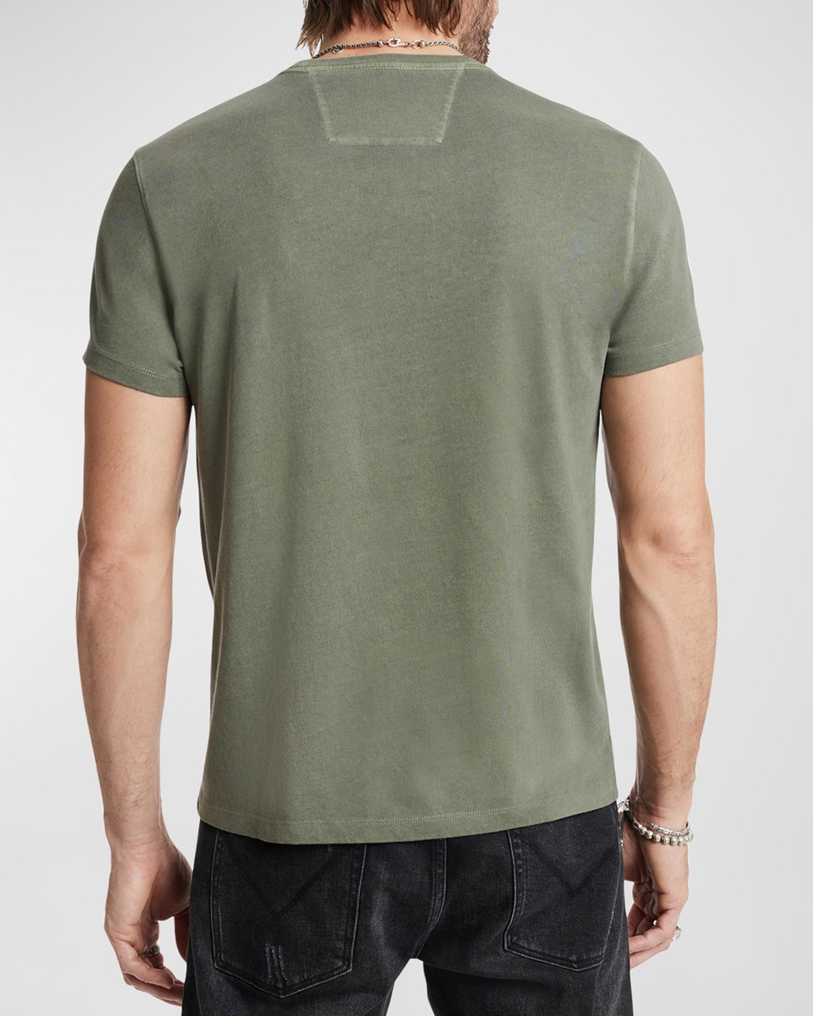 Maglia Uomo Manica Corta Cotone Felpato Scollo a V, MaRe 483