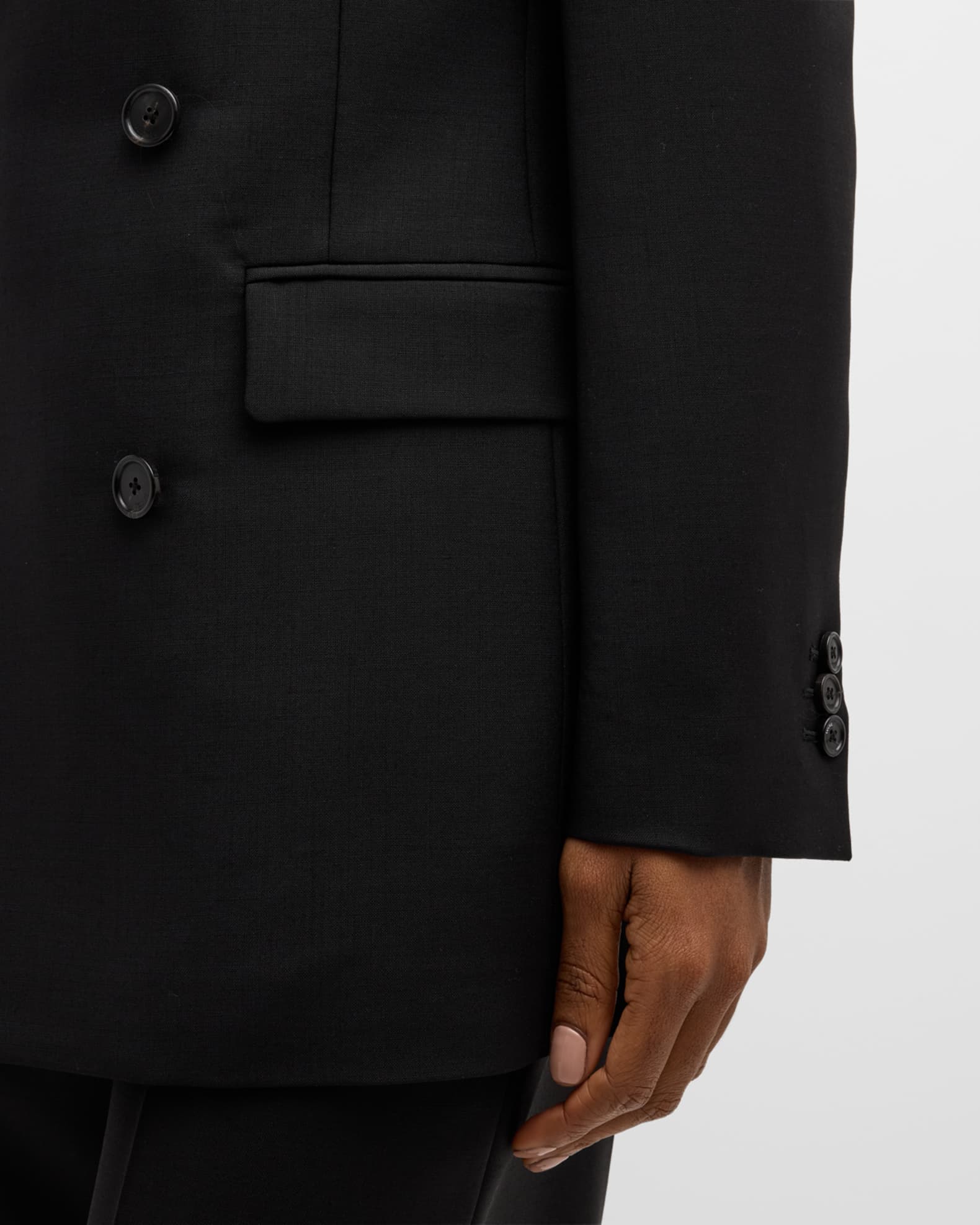 Single-breasted mohair blazer Blazer