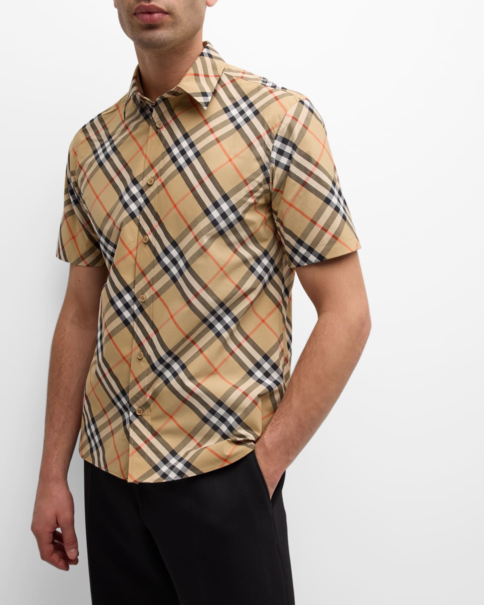 Men s Vintage Check Sport Shirt