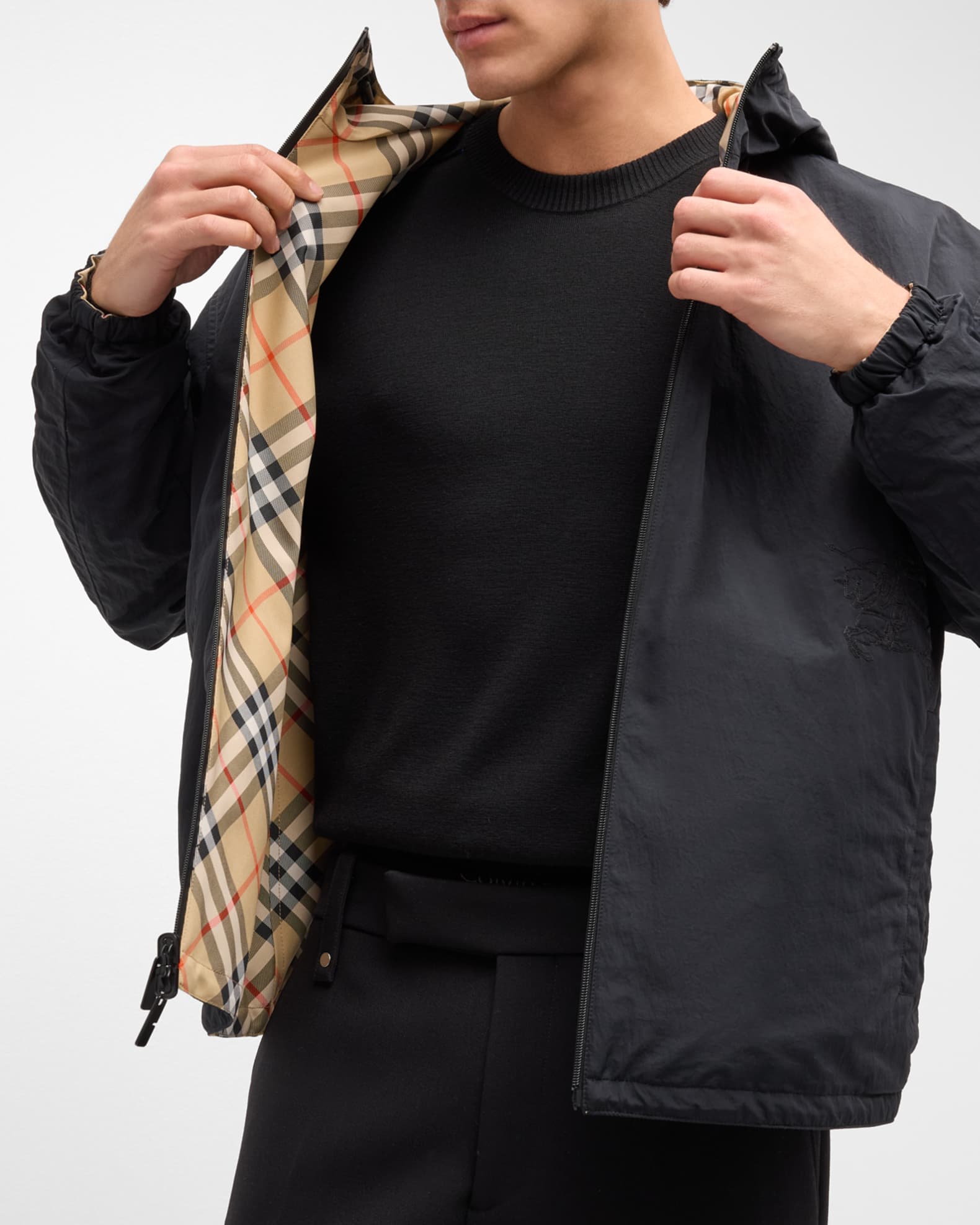Burberry Men's Stretton Vintage Check Jacket | Neiman Marcus