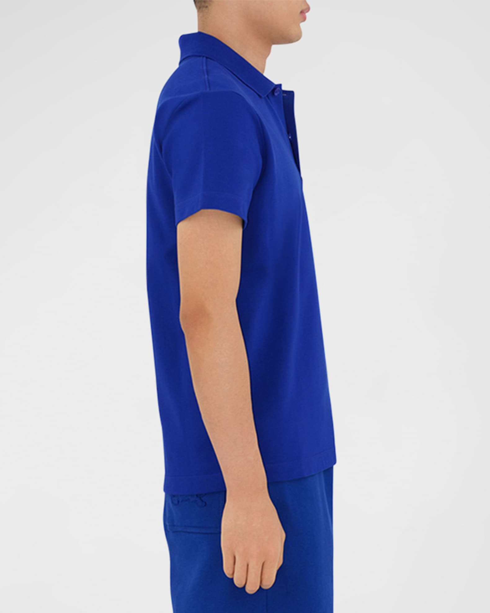 Burberry Men's Pique Logo Polo Shirt | Neiman Marcus
