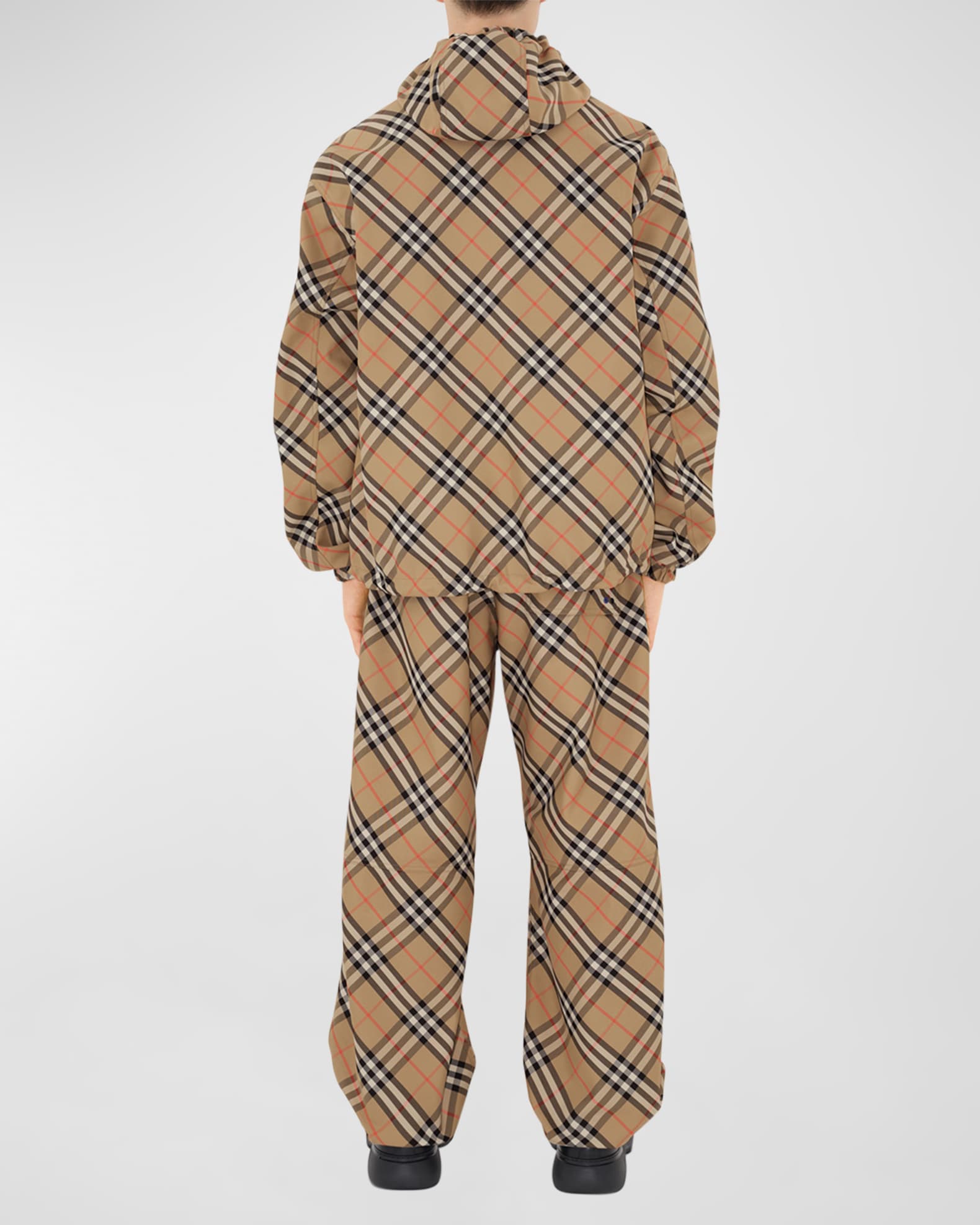 Men s Pull On Check Trousers