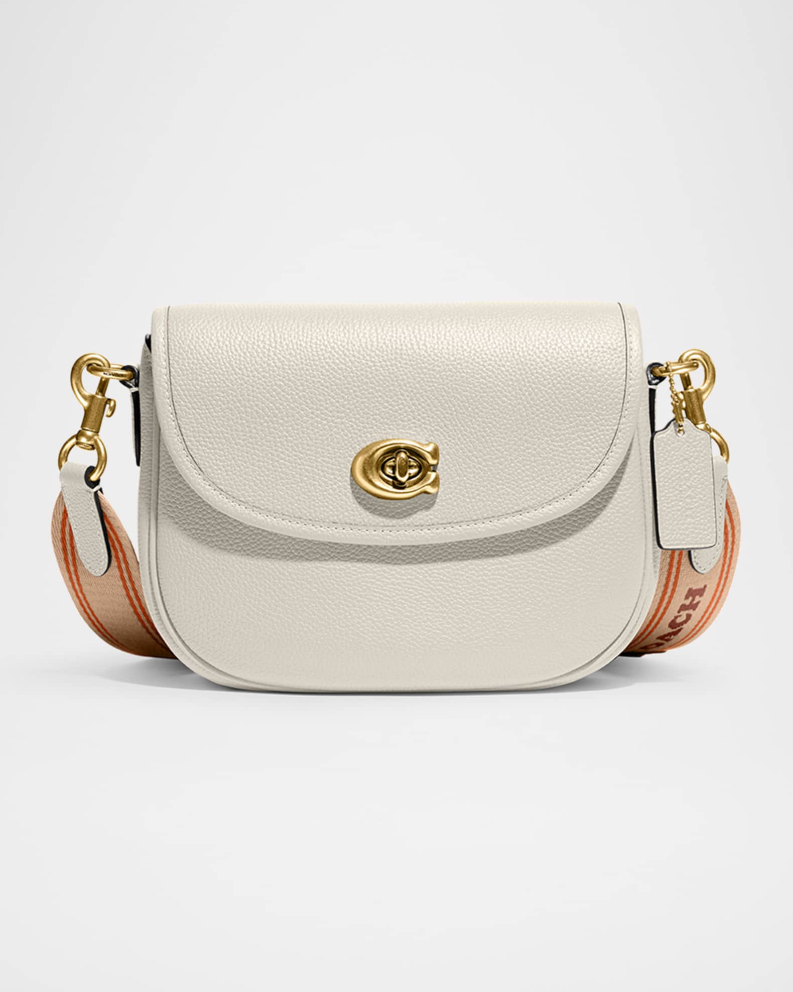 Coach Willow Polished Leather Saddle Crossbody Bag Neiman Marcus