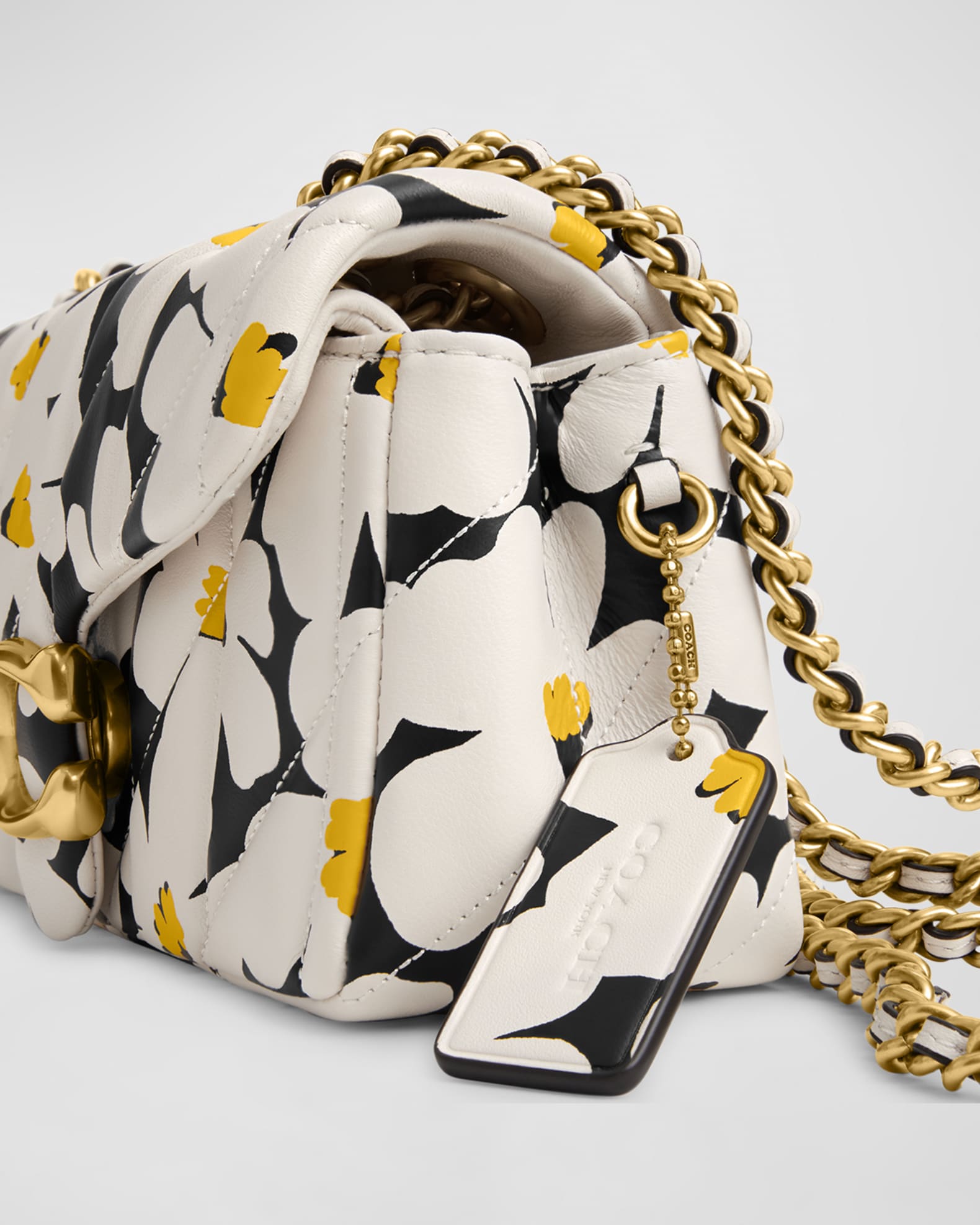 coach yellow flower purse