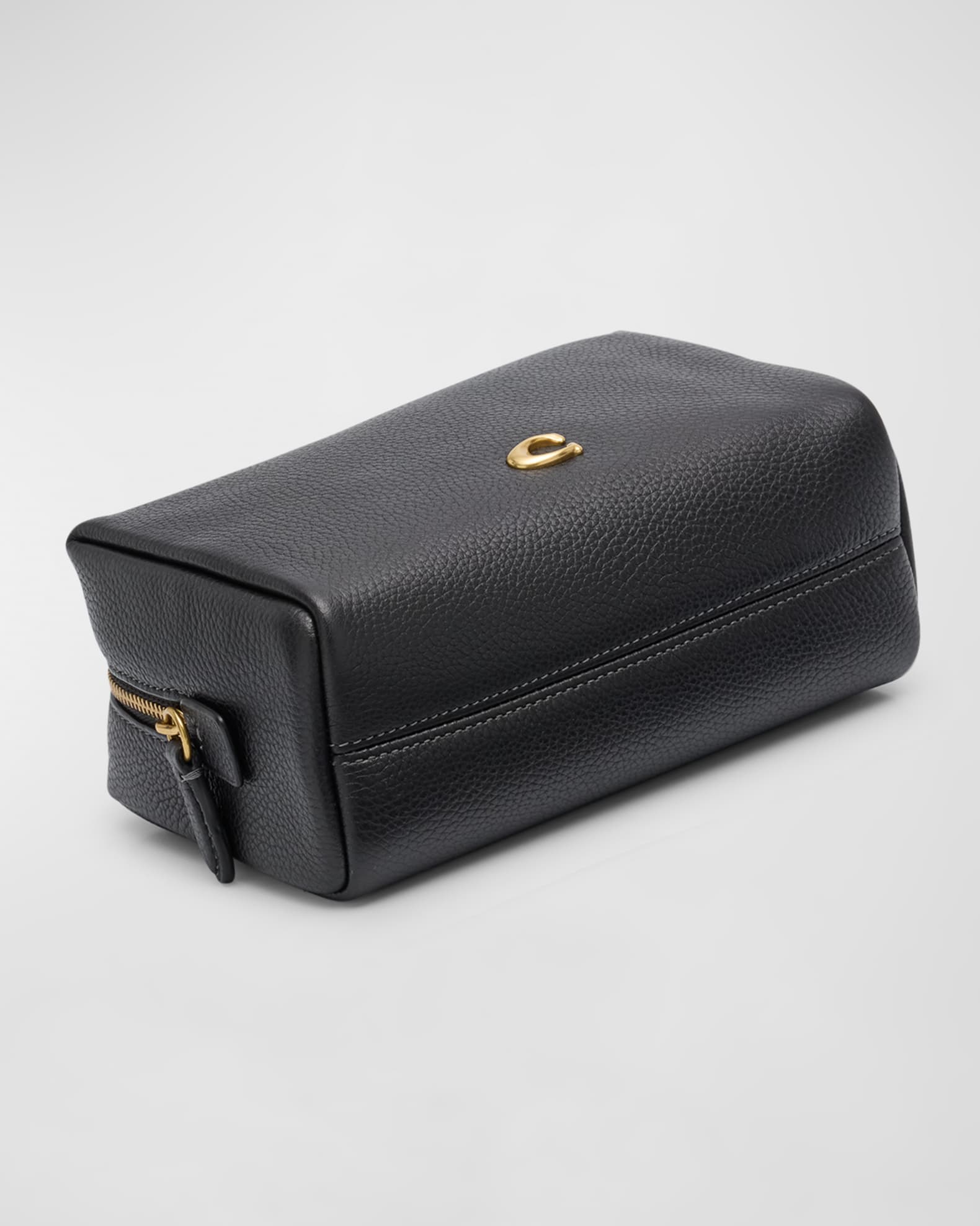 Coach leather makeup bag sales