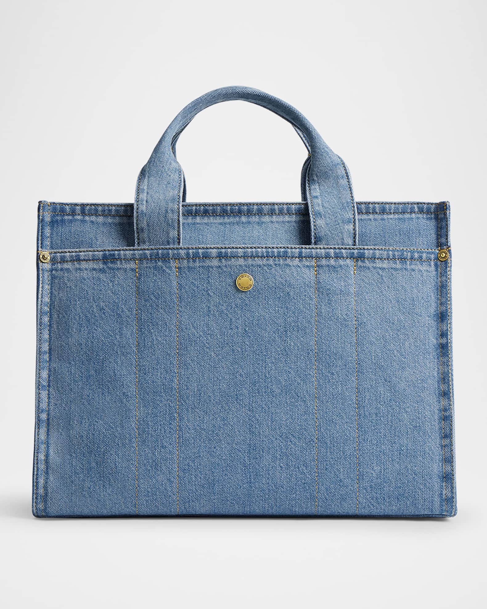 Cargo Denim Box Tote Bag