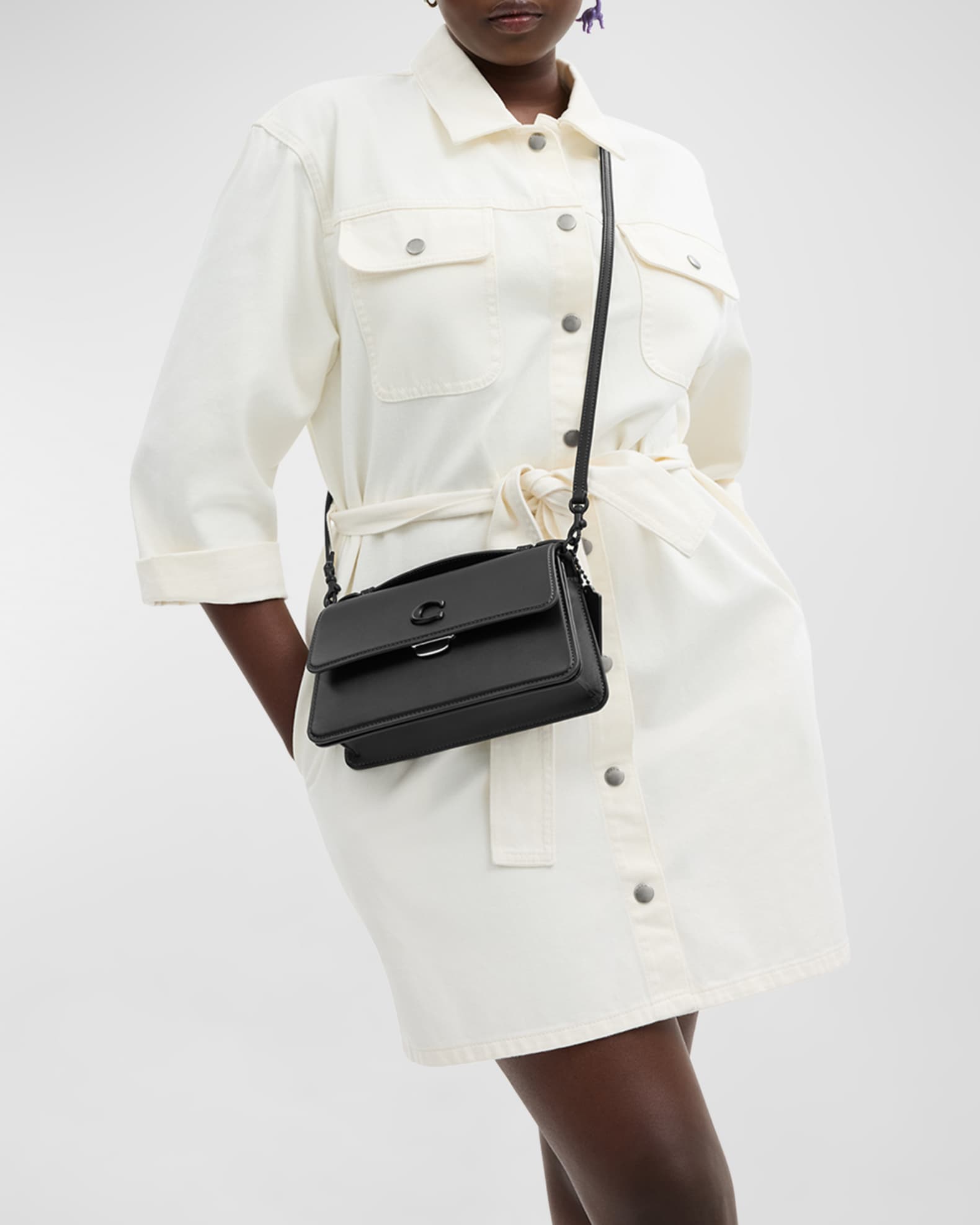 Coach Juno Glovetanned Leather Shoulder Bag Neiman Marcus