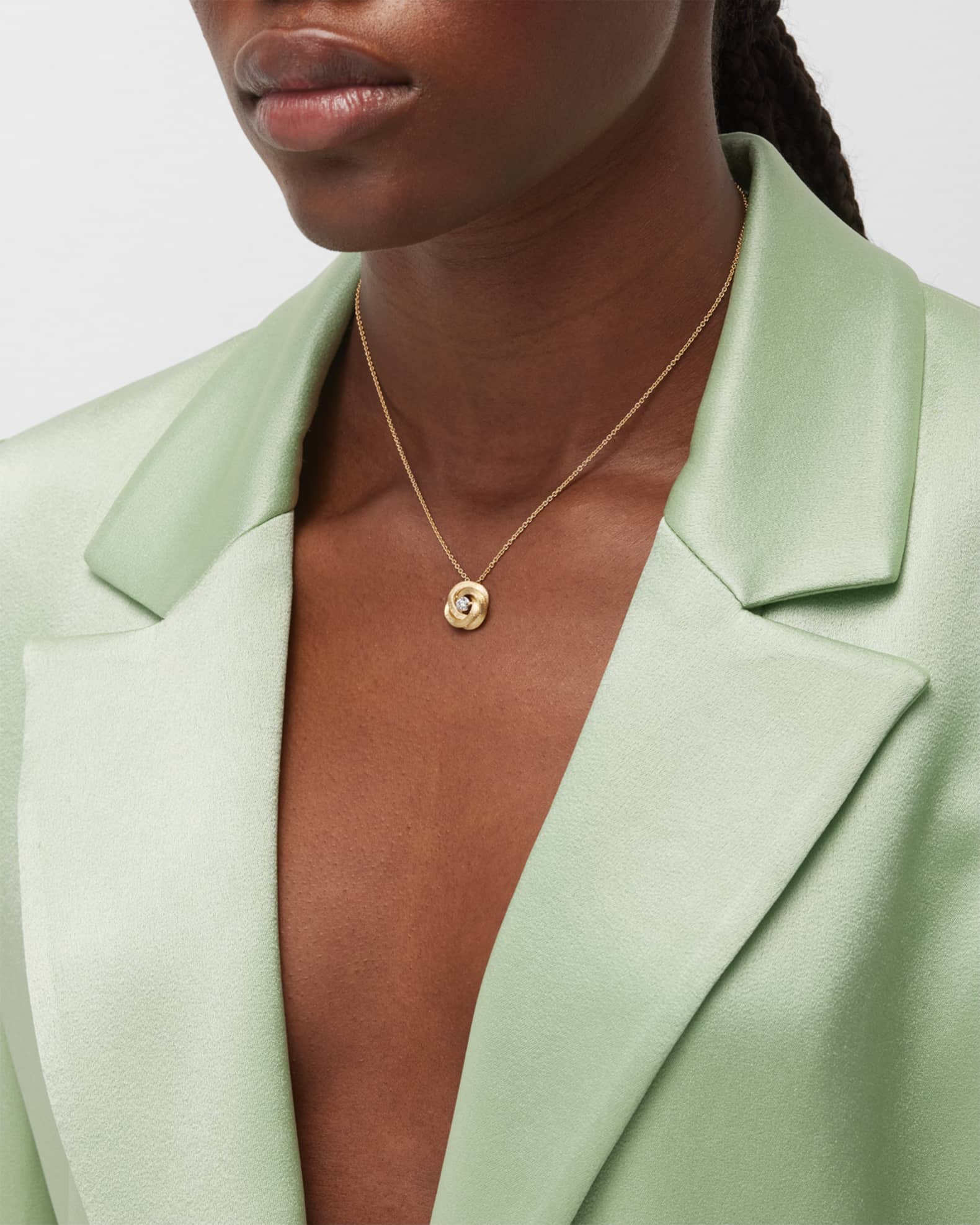 Jaipur Link 18K Yellow Gold Pendant Necklace with Diamond 1