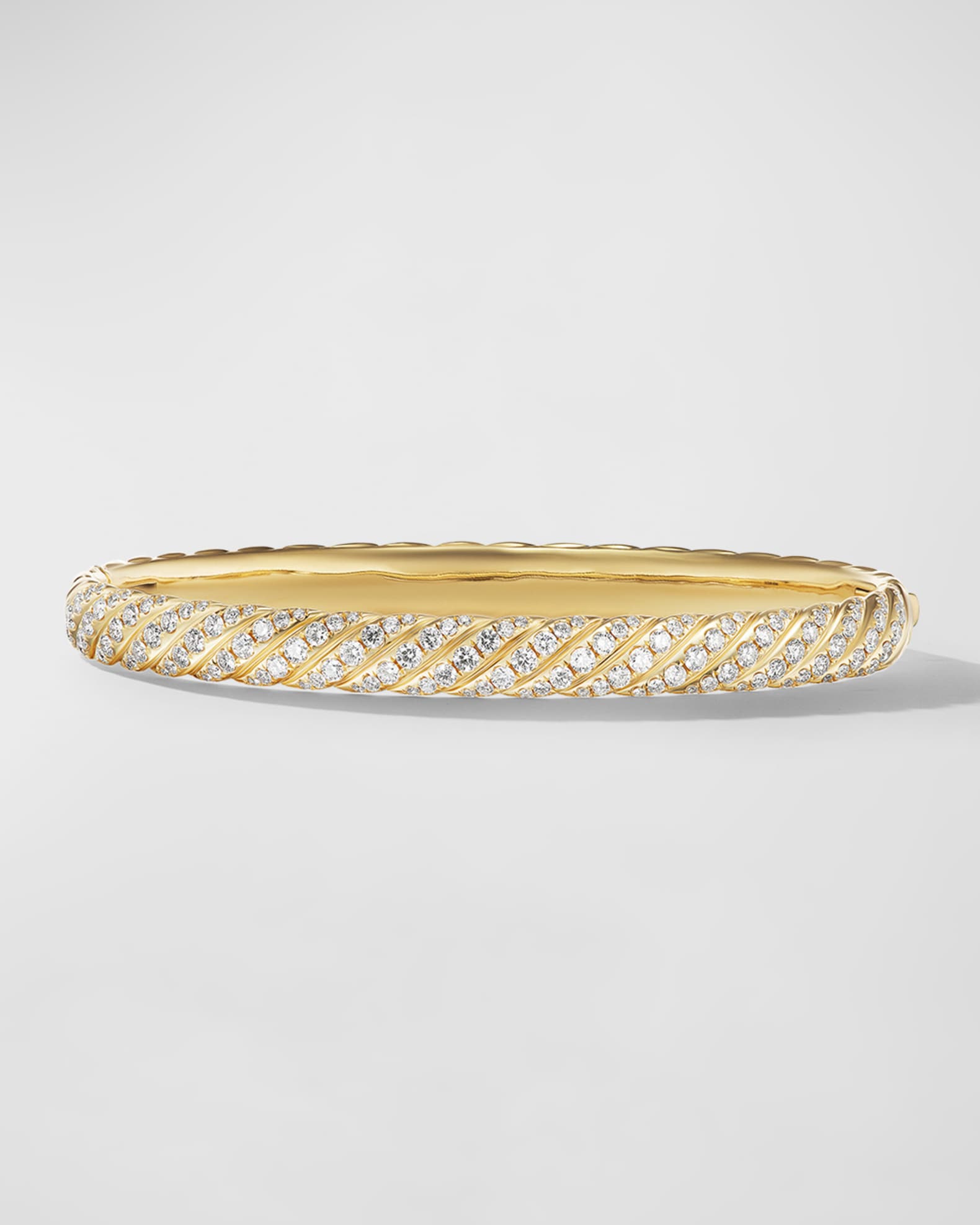 Sculpted Cable Bracelet in 18K Gold, 6mm 0