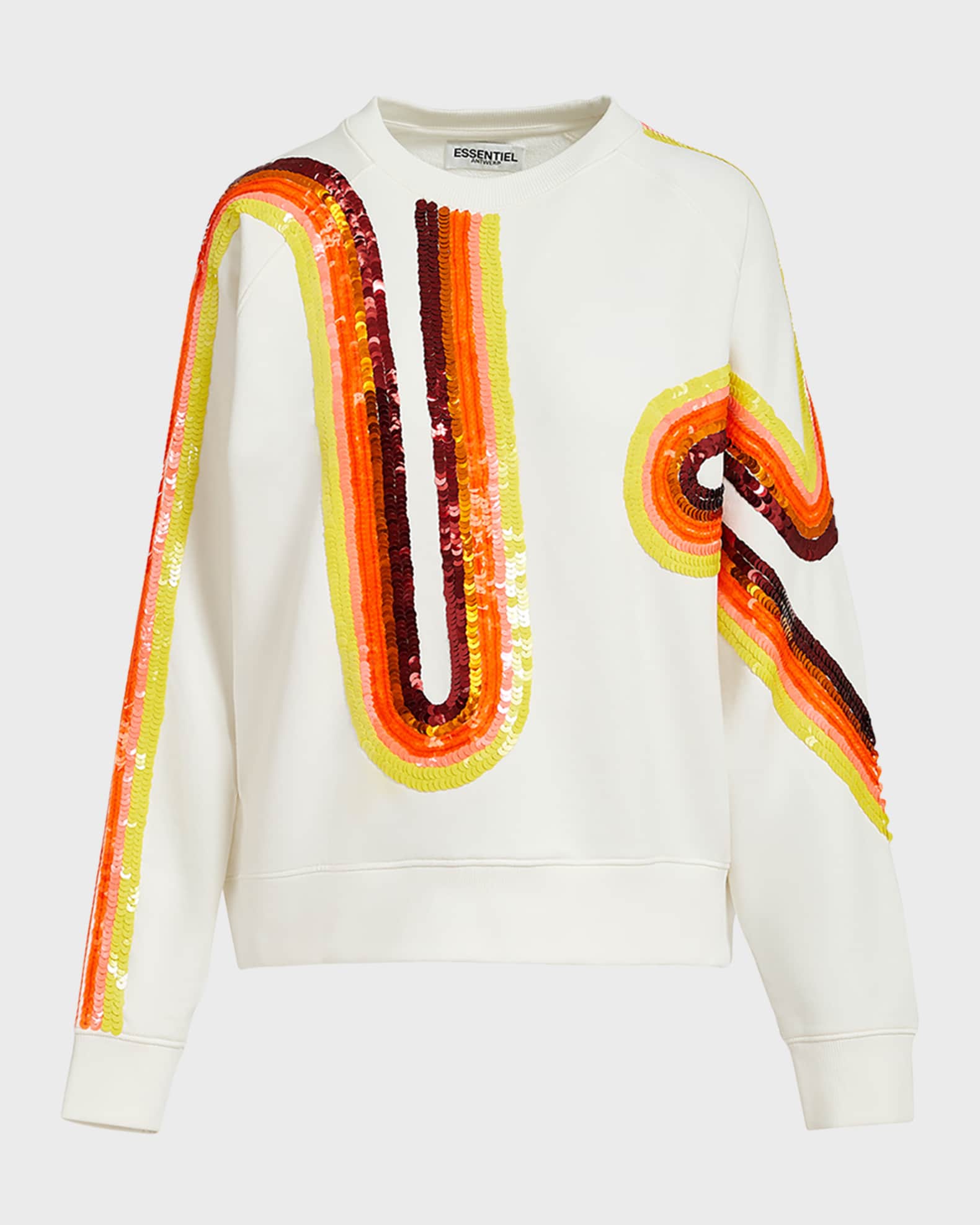 Essentiel Antwerp Filicudi Sequin-Embroidered Sweatshirt