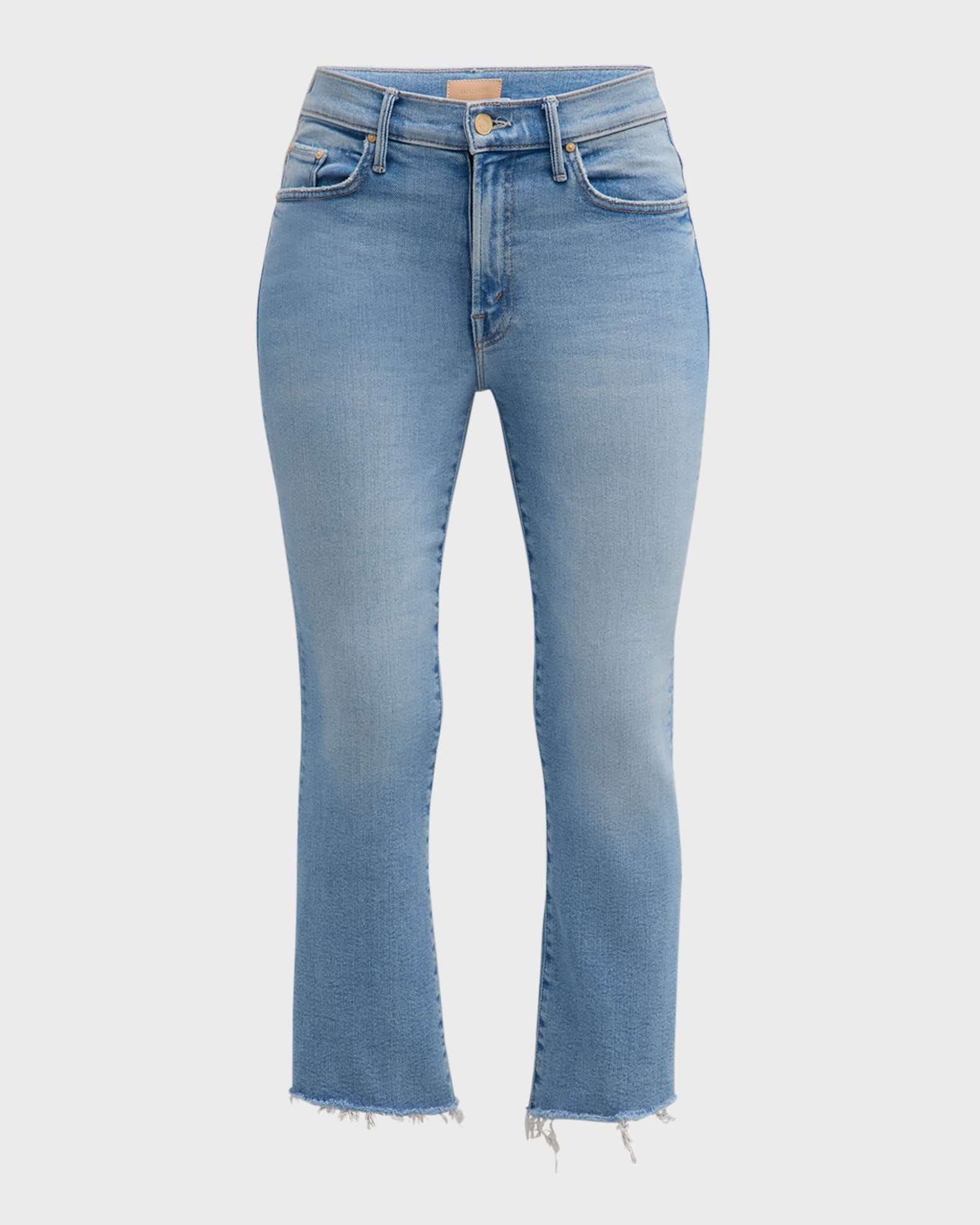 MOTHER Lil' Insider Crop Step Fray Jeans