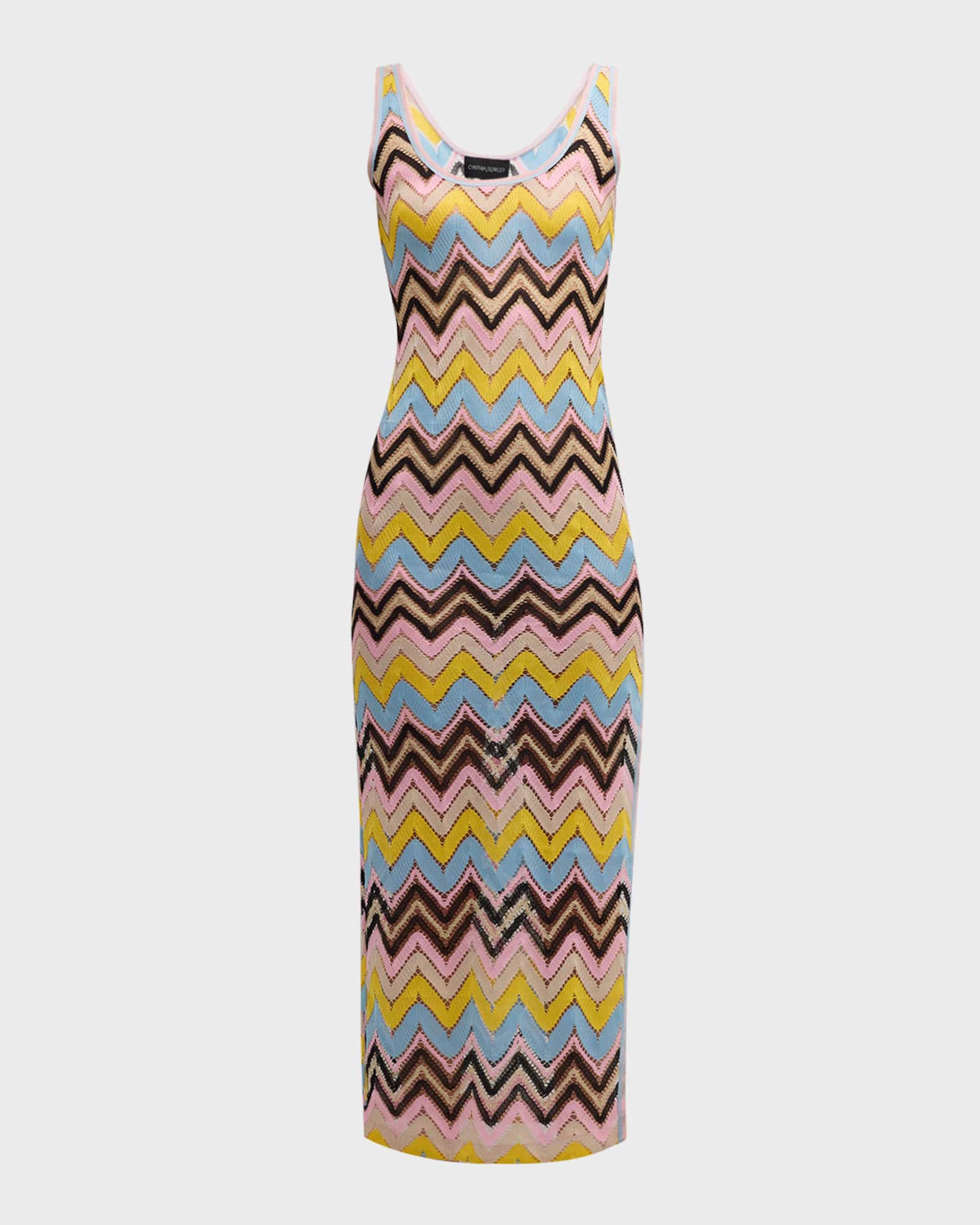 Cynthia Rowley Zig-Zag Crochet Maxi ...